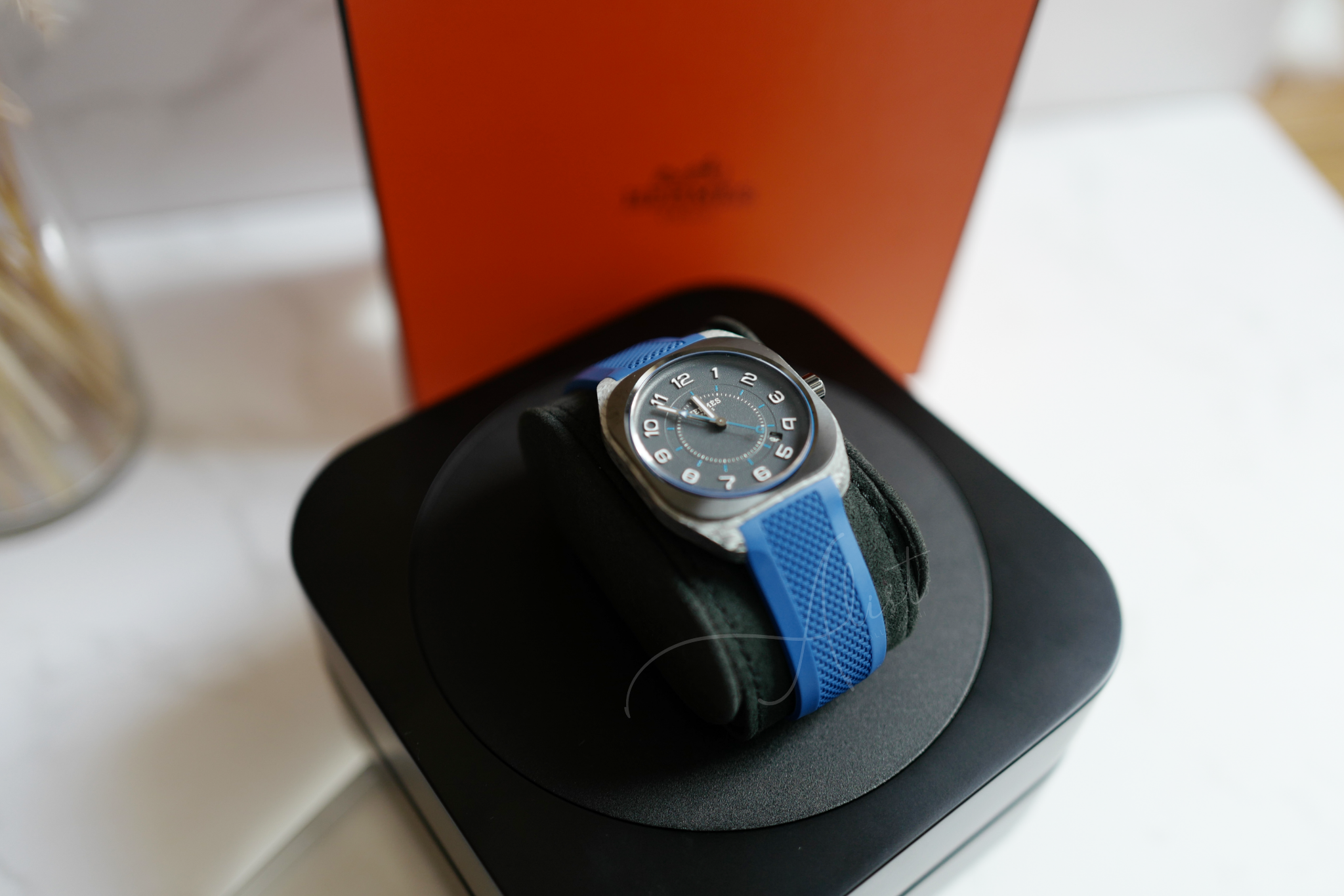 BNIB Hermès H08 Watch Composite, 42 mm Bleu Sapphire