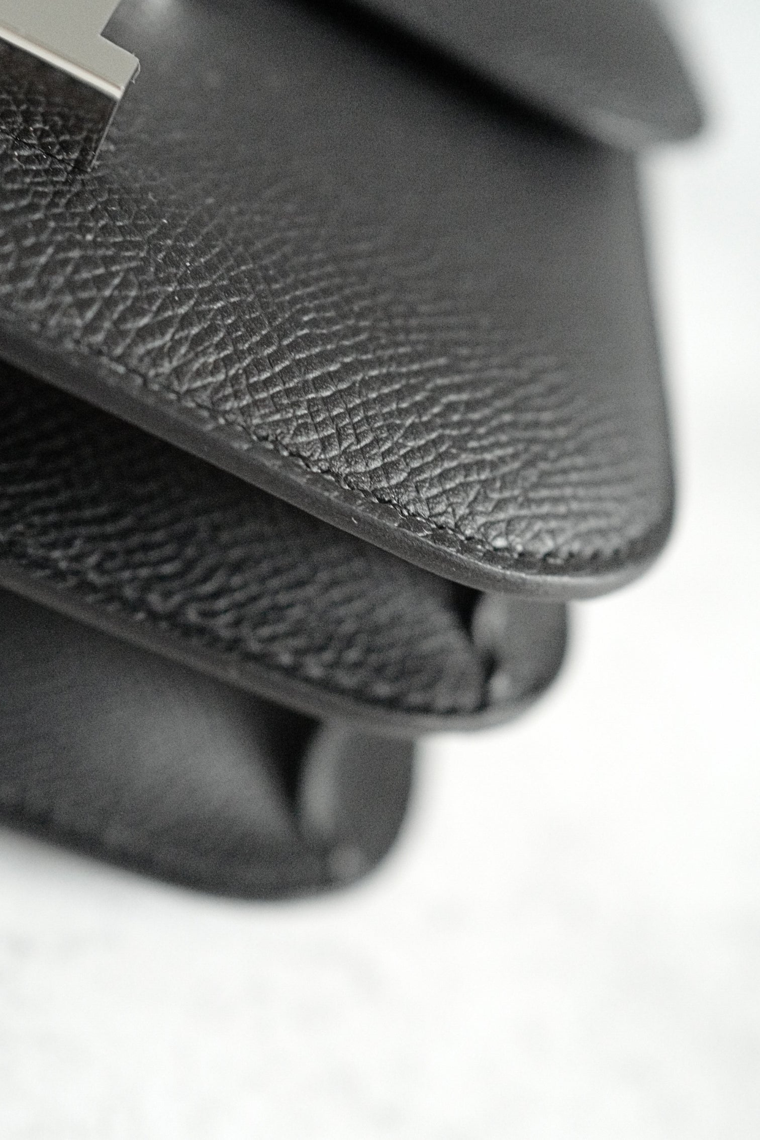 BNIB Hermès Constance III Mini 18 Miroir Black Epsom Leather with Palladium Hardware