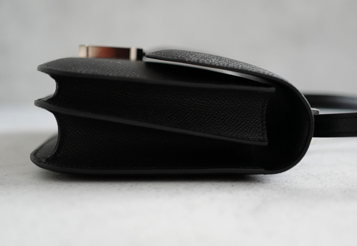 BNIB Hermès Constance III Mini 18 Miroir Black Epsom Leather with Palladium Hardware