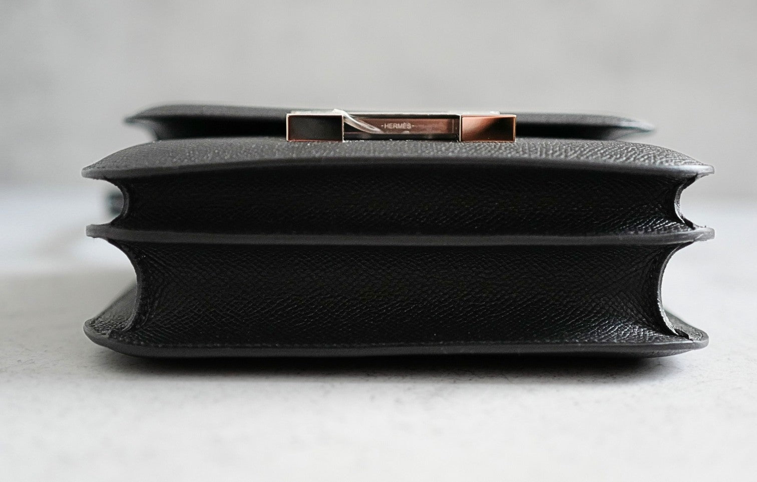 BNIB Hermès Constance III Mini 18 Miroir Black Epsom Leather with Palladium Hardware