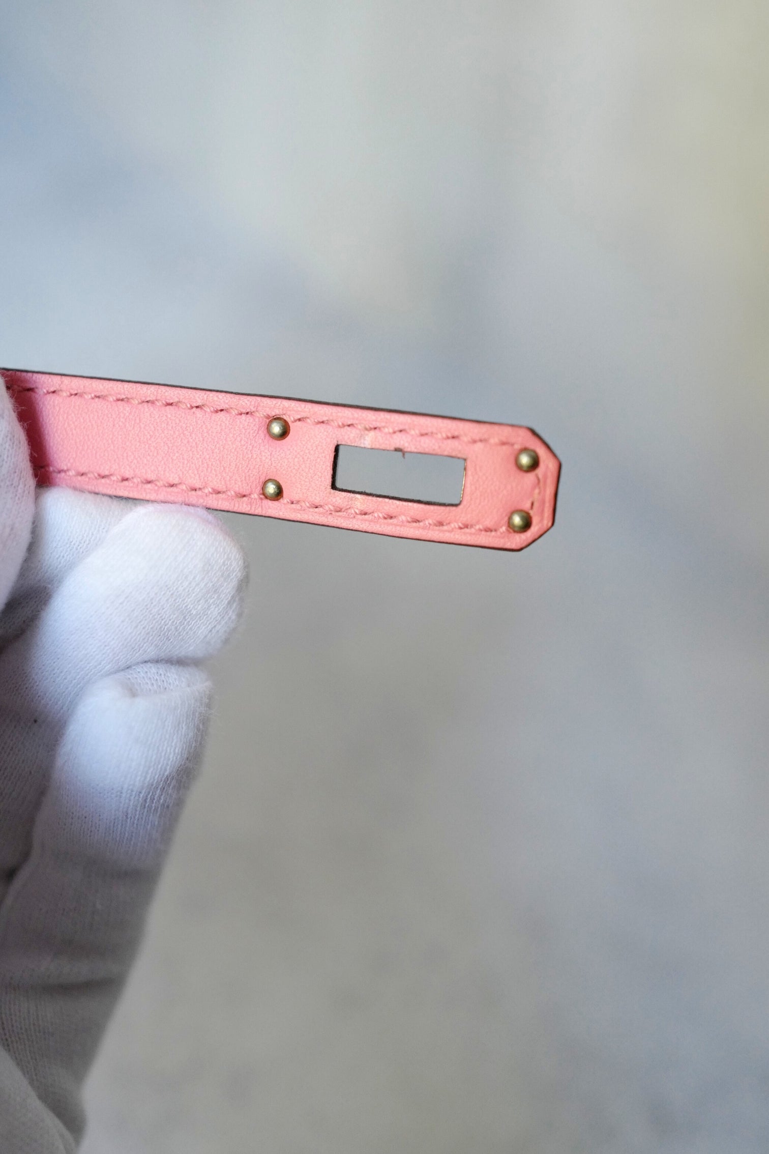 Hermès Kelly Pochette Rose d’Été Swift Leather with Palladium Hardware Z Stamp