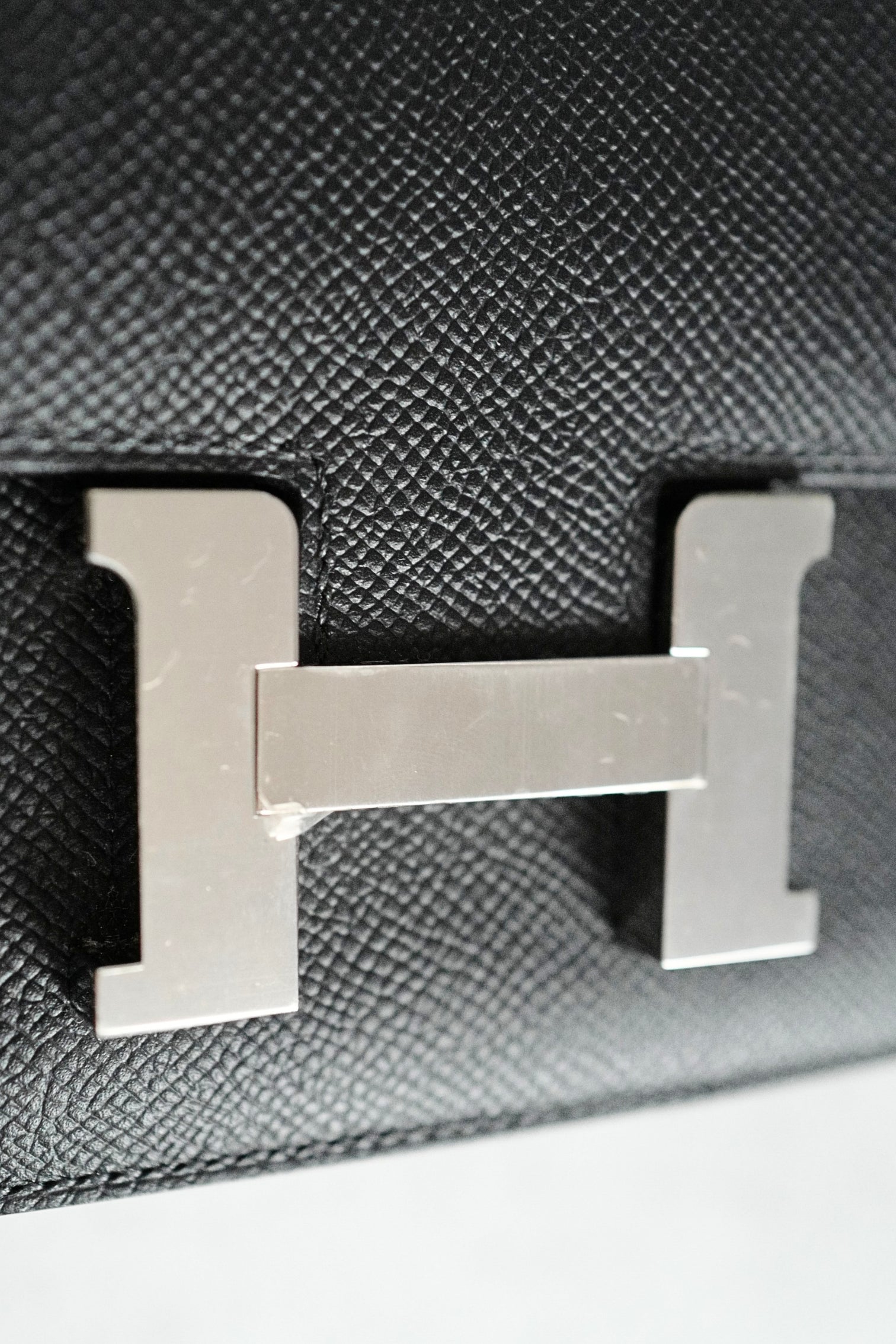 BNIB Hermès Constance III Mini 18 Miroir Black Epsom Leather with Palladium Hardware