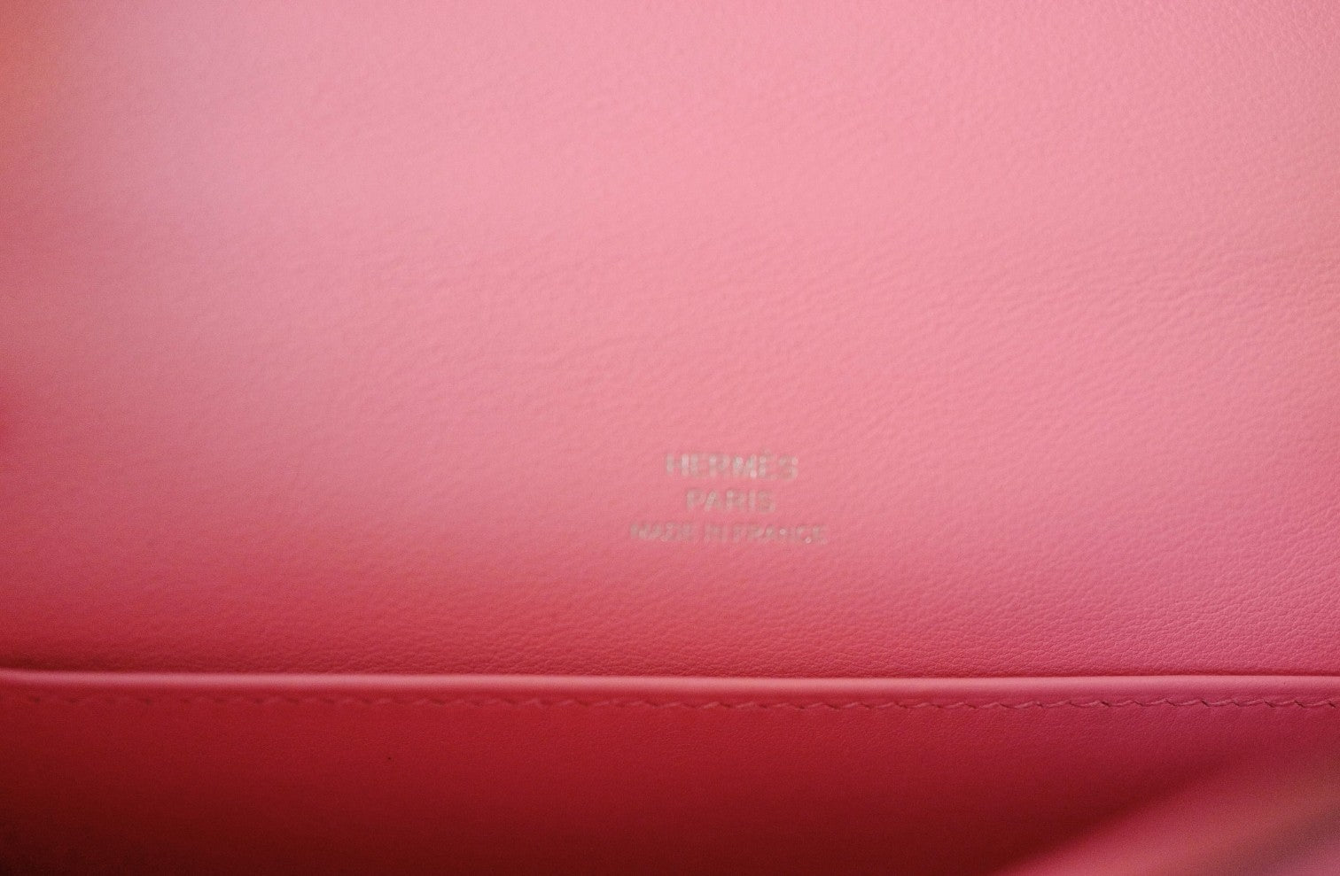 Hermès Kelly Pochette Rose d’Été Swift Leather with Palladium Hardware Z Stamp