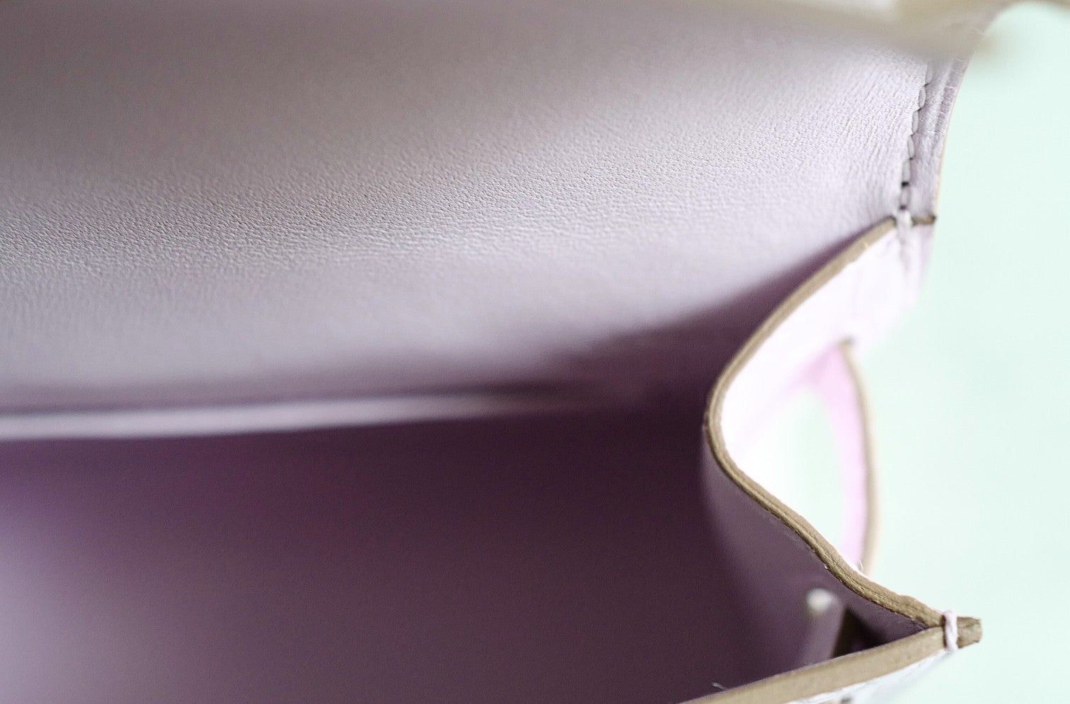 BNIB Hermès Mini Kelly 20 Mauve Pale Matte Alligator Palladium Hardware K Stamp 2025