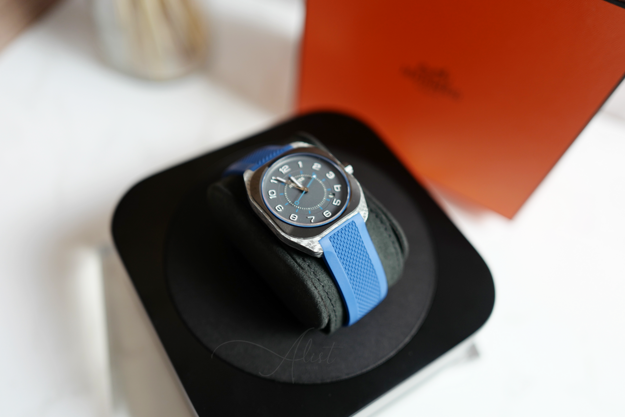 BNIB Hermès H08 Watch Composite, 42 mm Bleu Sapphire