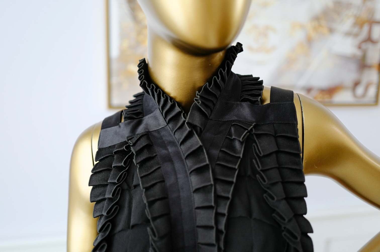 Hermes Long Pleated Dress Noir Size 34 Runway FW23 Limited Edition -SOLD OUT