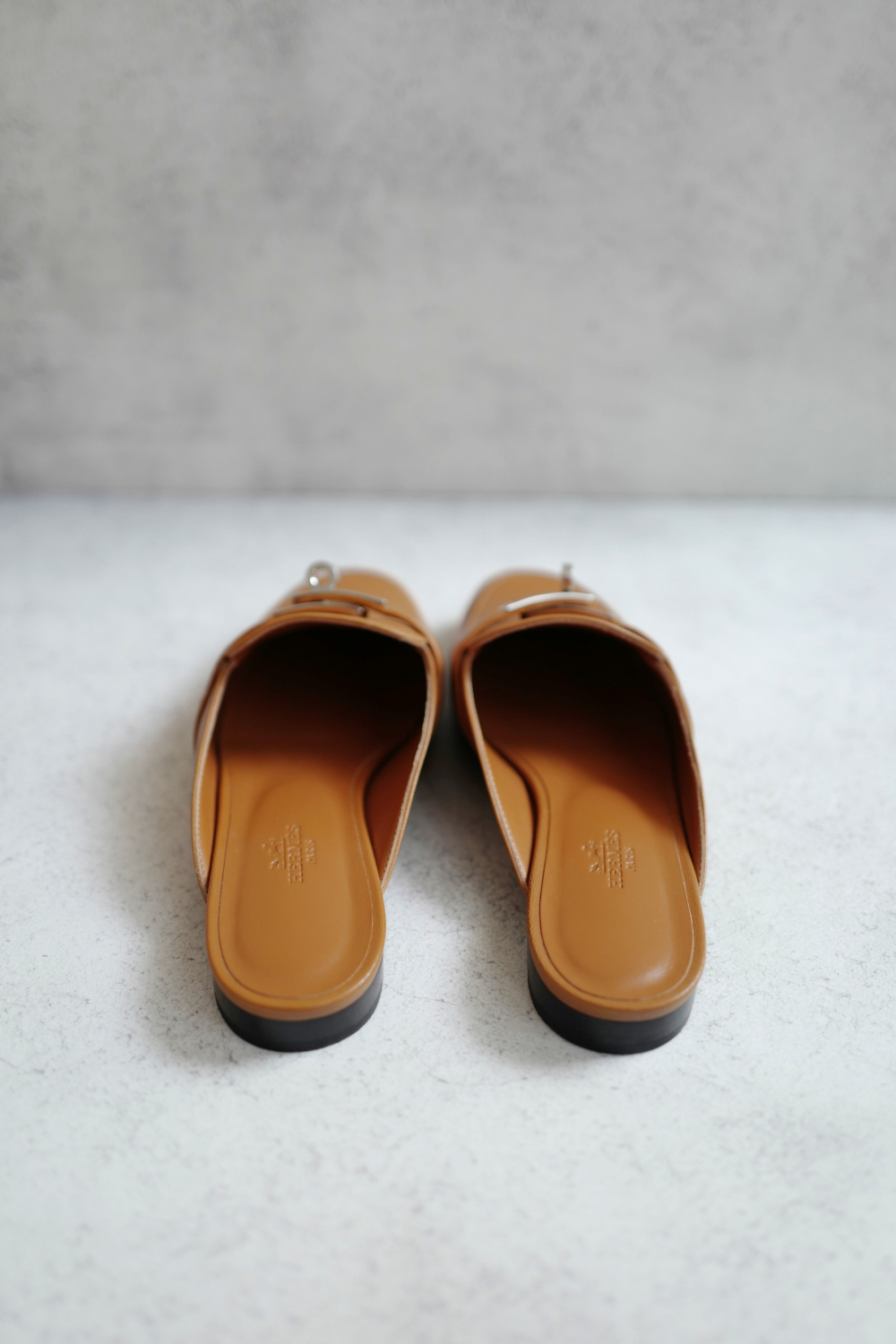 BNIB Hermes Mule Femme OZ Chevre Natural size 38