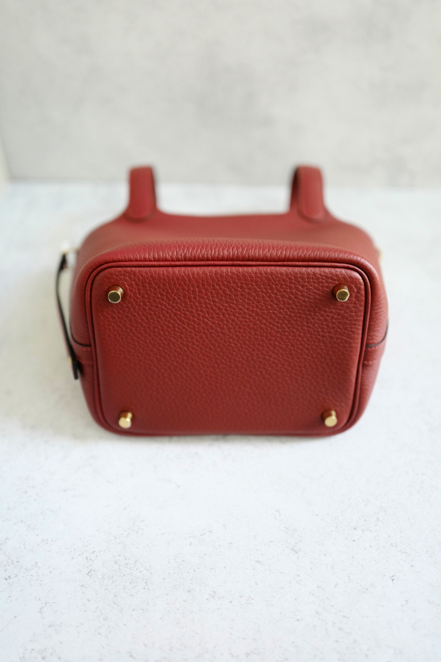 BNIB Hermès Picotin 18 Bag Rouge H  Clemence Leather with Gold Hardware