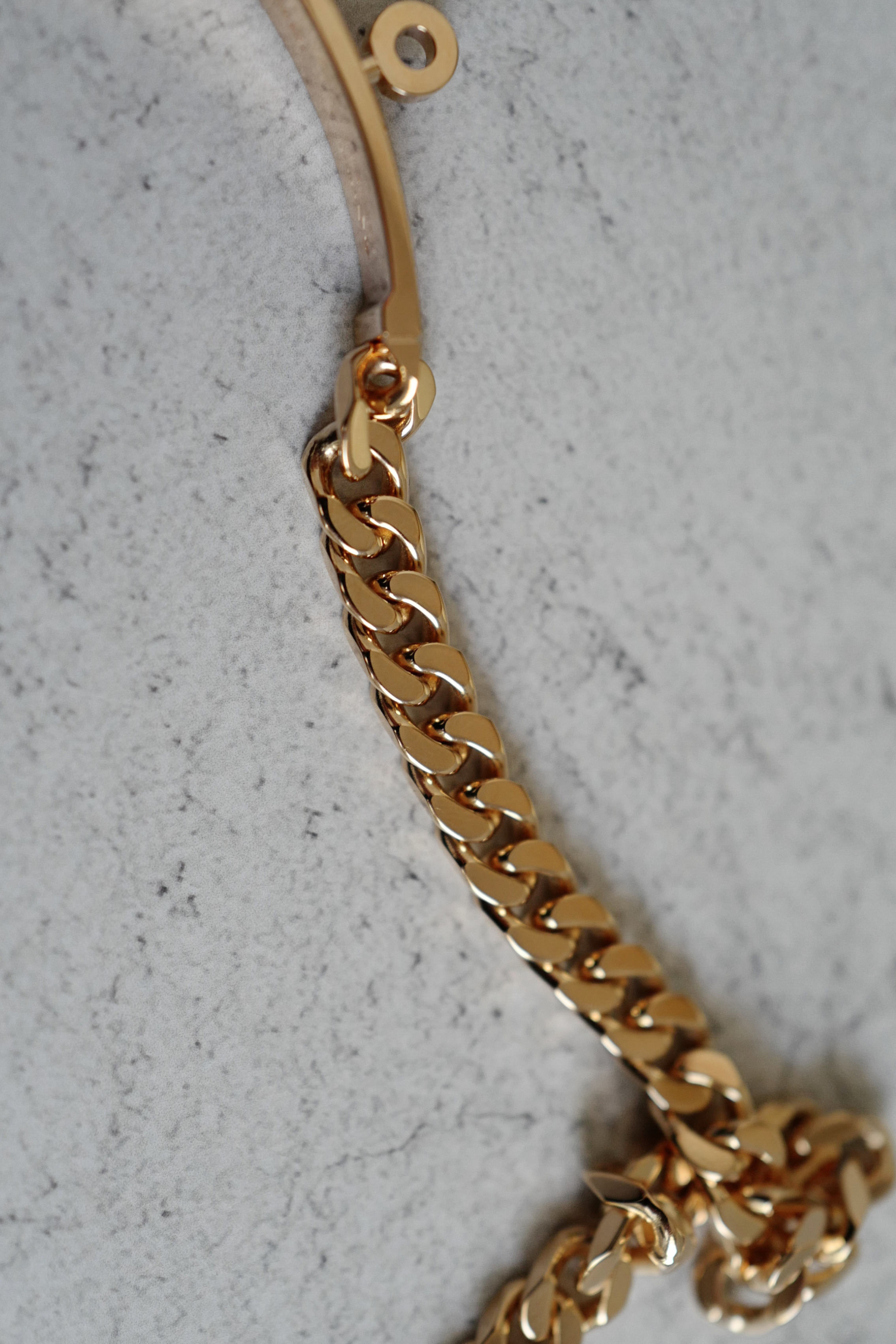 Hermes Kelly Gourmette Bracelet Rose Gold 750 Diamond 0.90ct ST