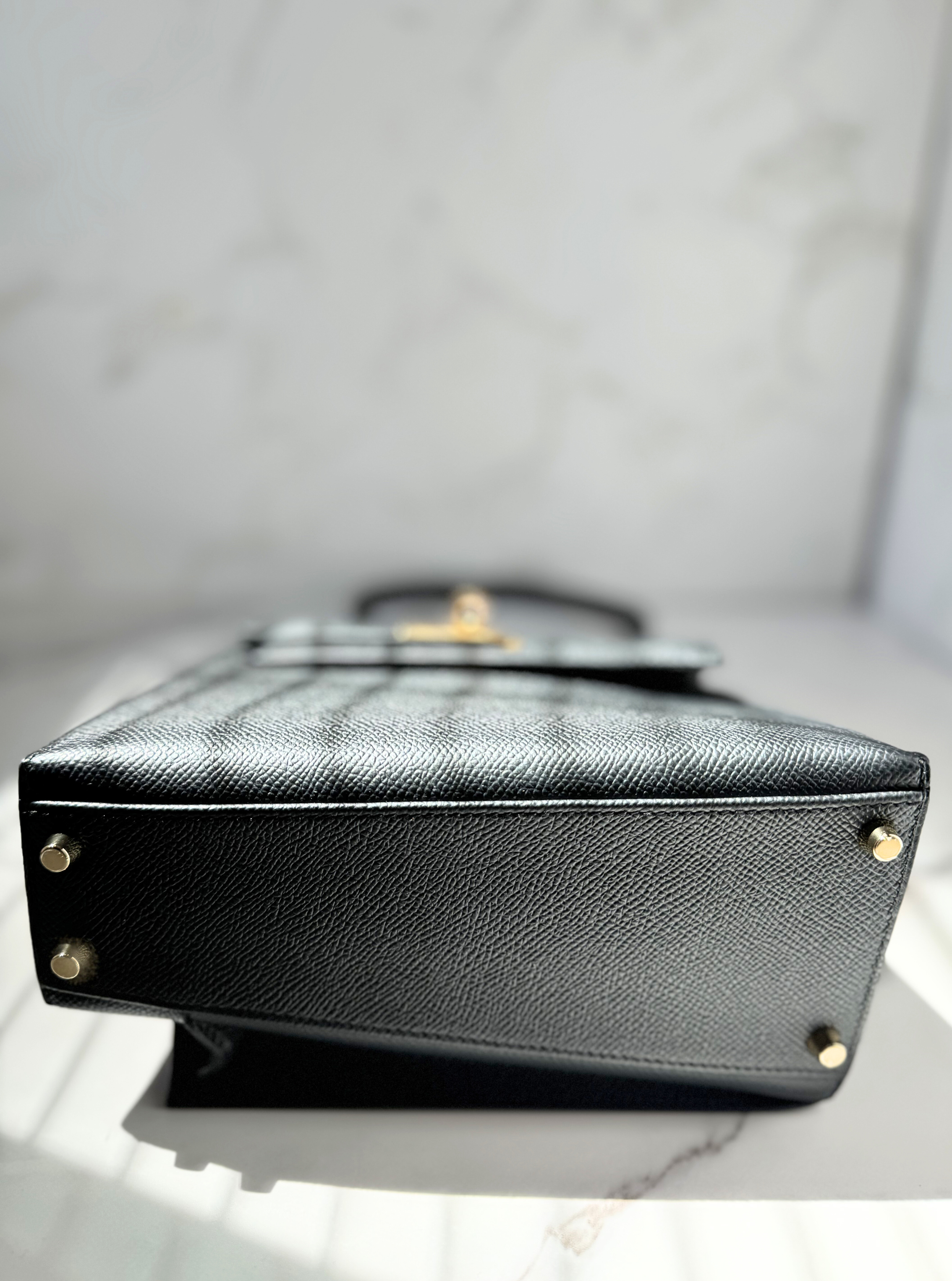 BNIB Hermès Kelly Désordre Black Epsom Leather with Gold Hardware