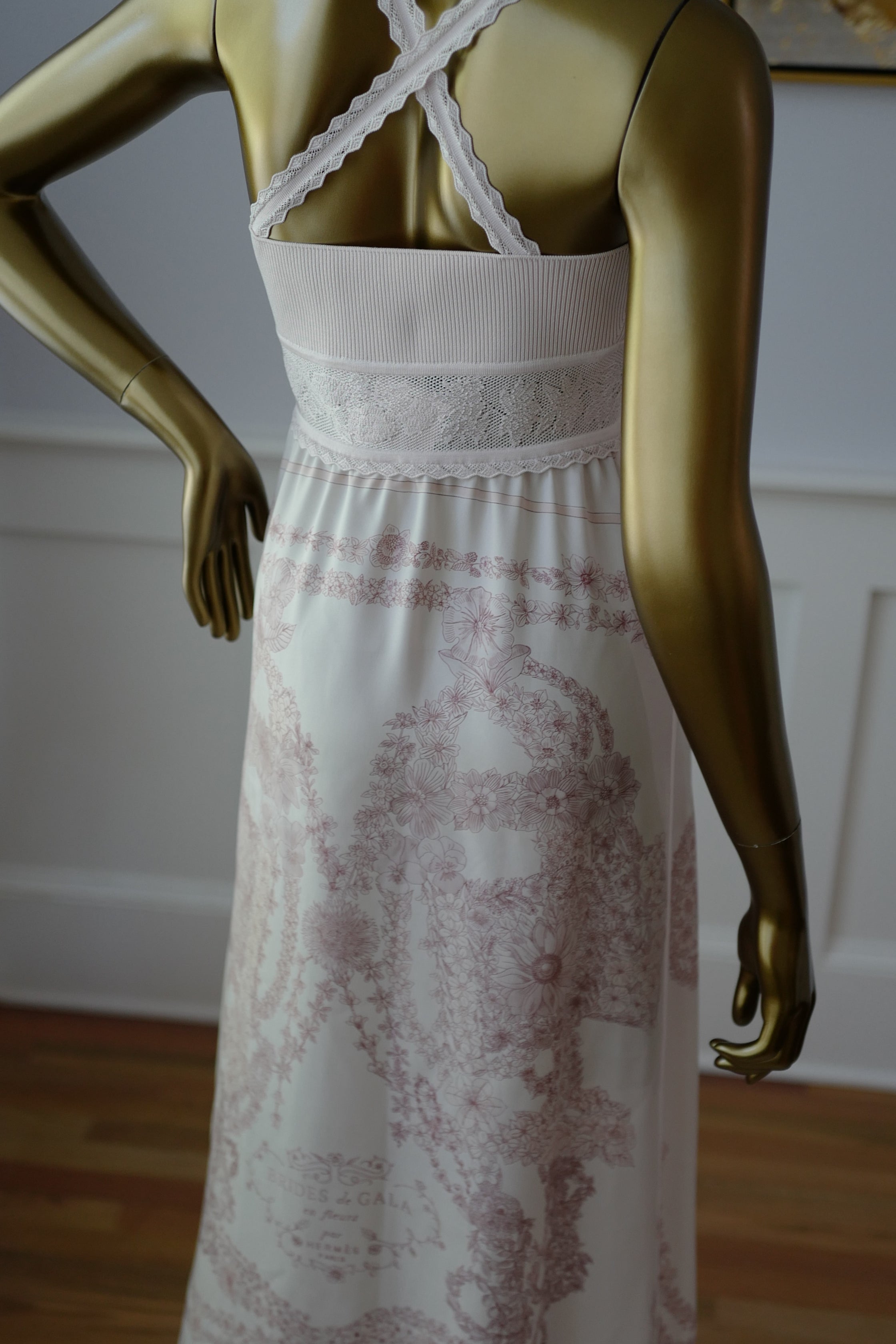 NEW Hermes “Brides de Gala en Fleurs” inspi Twillaine Silk Dress size 36