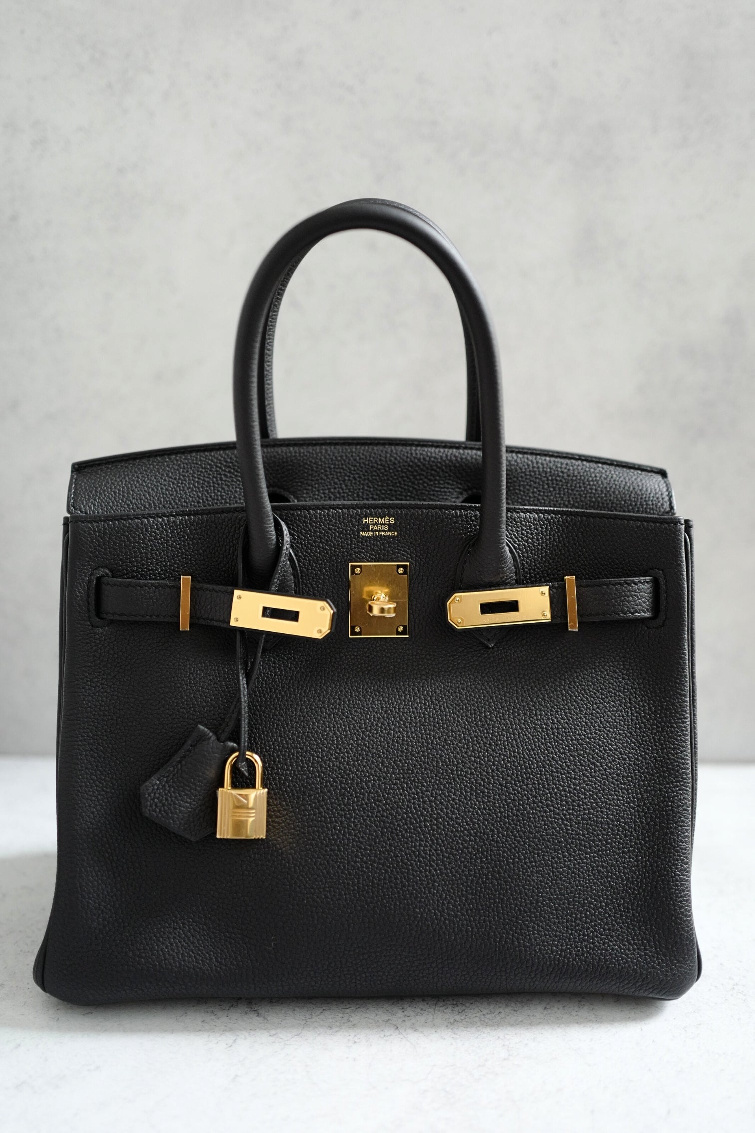 Hermès Birkin 30 Black Togo Leather with Gold Hardware New #W