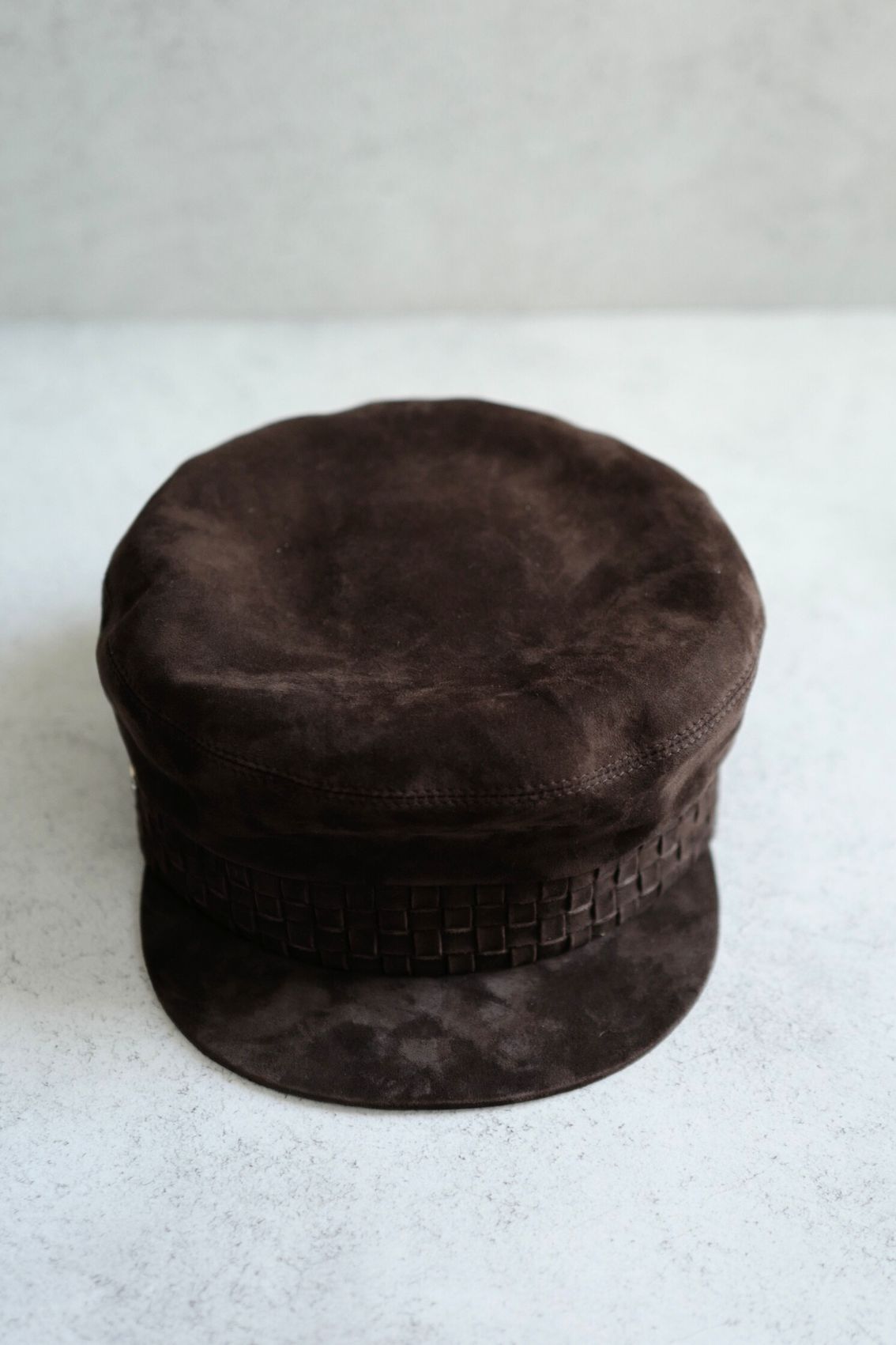 NEW Hermes Casquette Femme Giulietta in Marron Ebene Size 57 Hat $1600