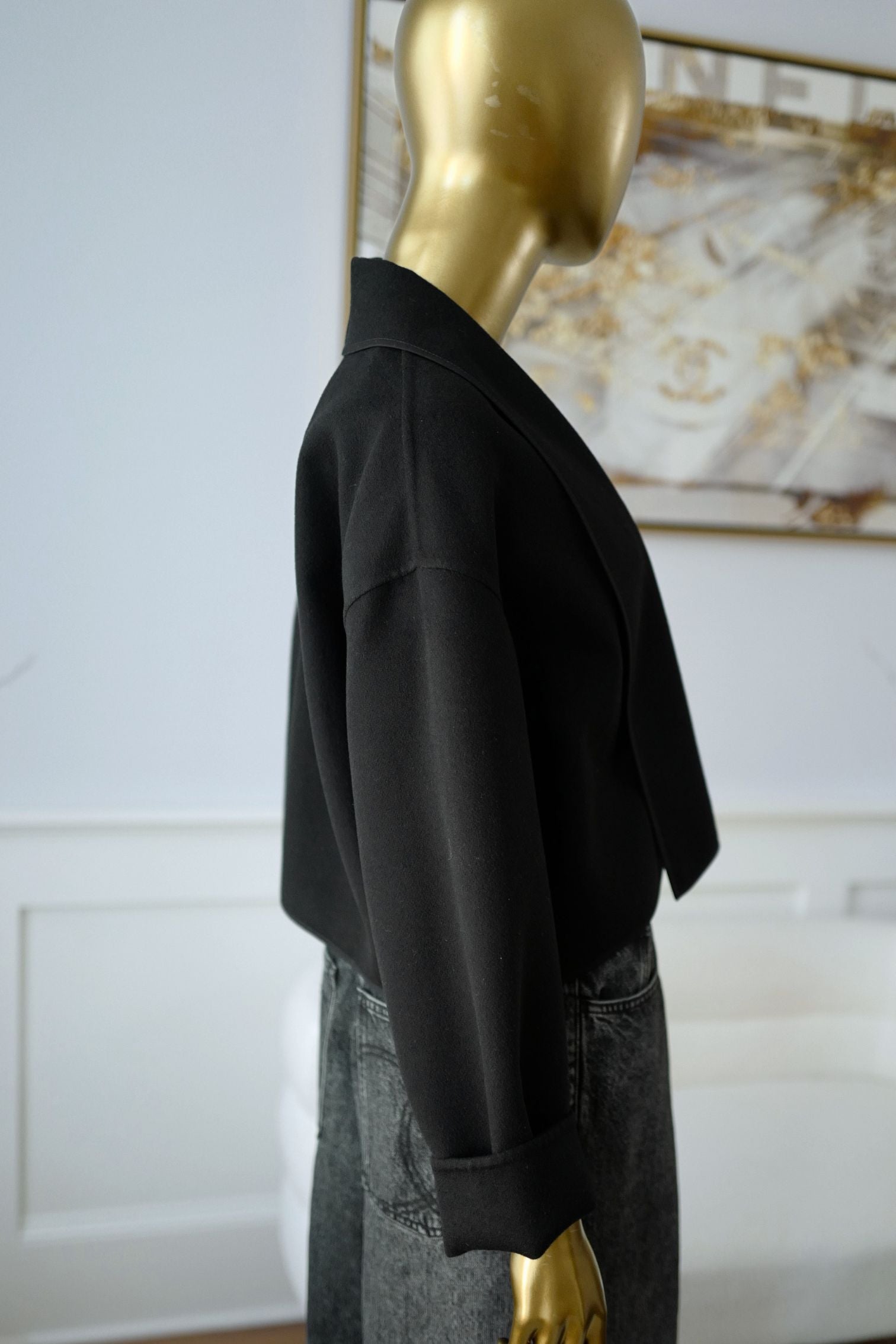 NEW Hermes Cashmere Jacket in Noir Size 36