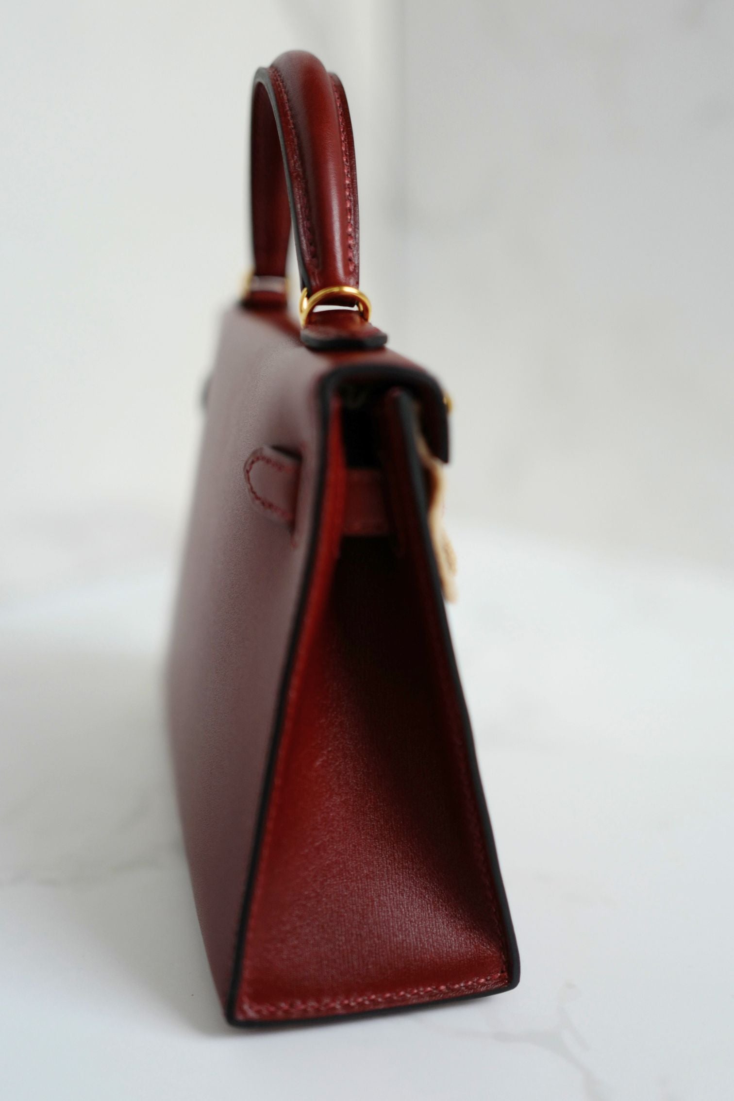 BNIB Hermès Mini Kelly 20 Rouge H Box Calf Leather Gold Hardware K Stamp 2025