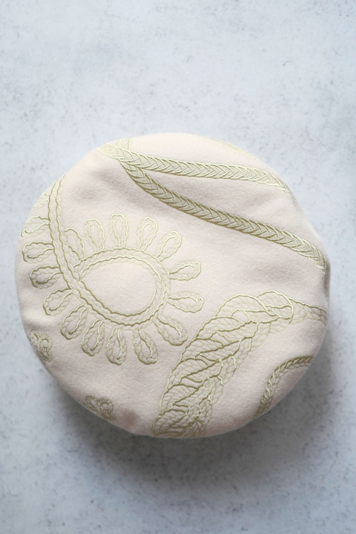 Hermes Saint-Honore en Finesse Beret in Blanc Cassé Size 56 Hat