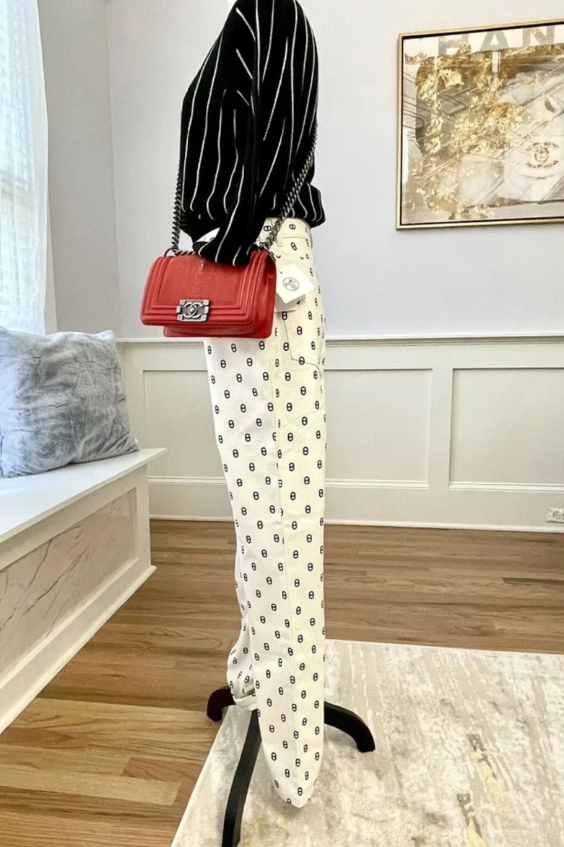 BNIB Hermes Chaine D’ancre 5 Pocket Pants Blanc Casse White Size 40