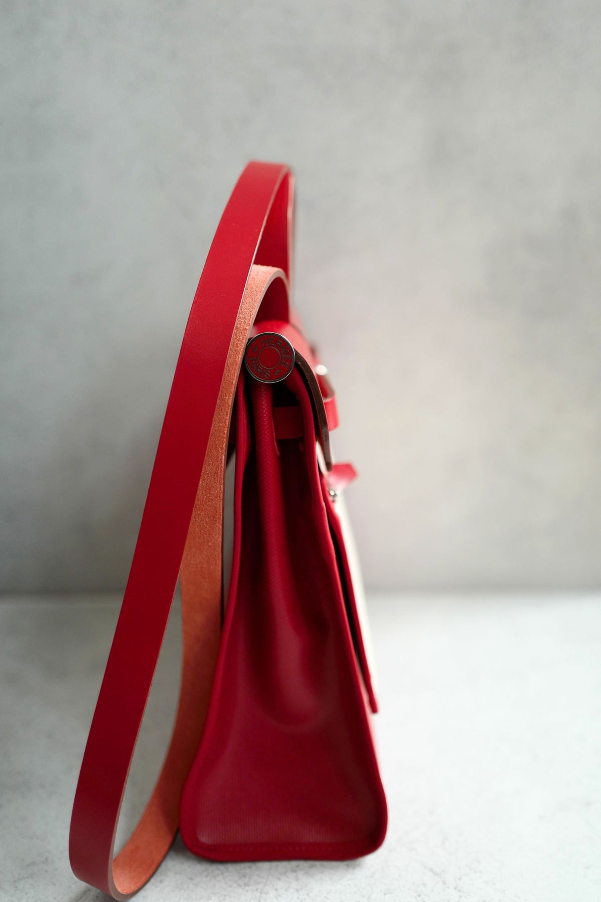 BNIB Hermes Herbag Zip 31 Berline Rouge Piment Waterproof