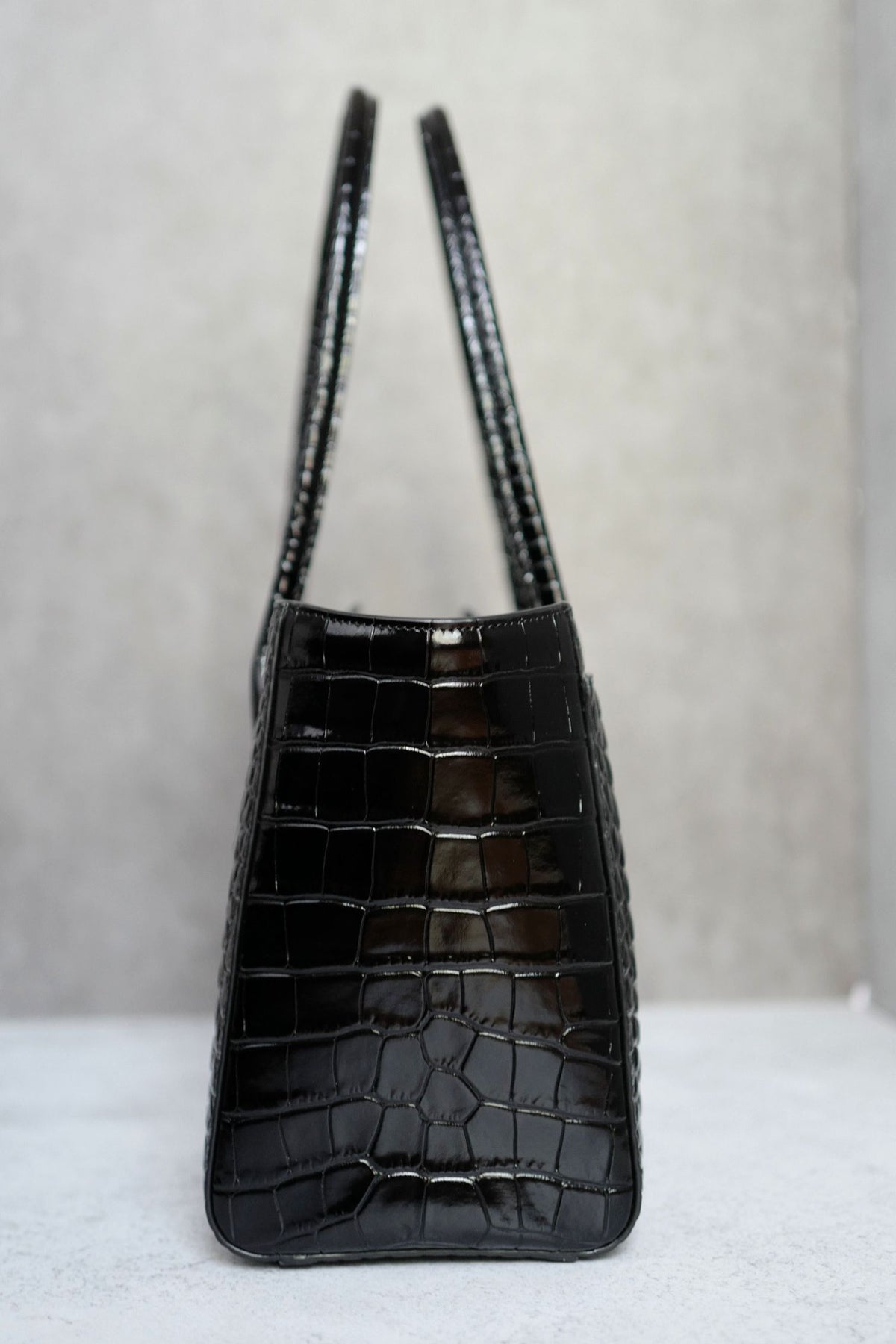 Chanel 26k Matthieu Blazy's Small Tote Black Crocodile Embossed Calfskin GHW