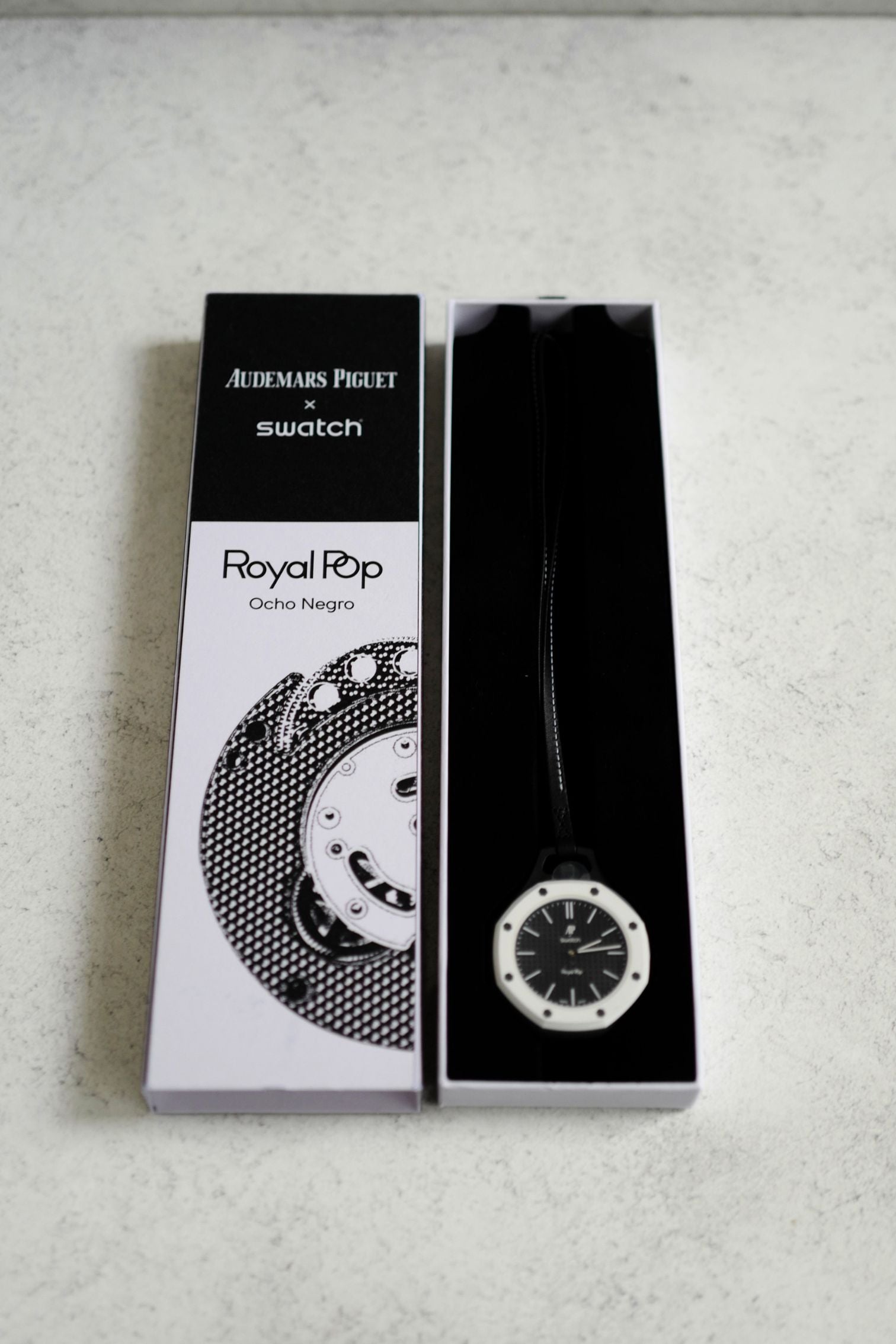 Audemars Piguet x Swatch Royal Pop Panda Black White Mechanical Watch
