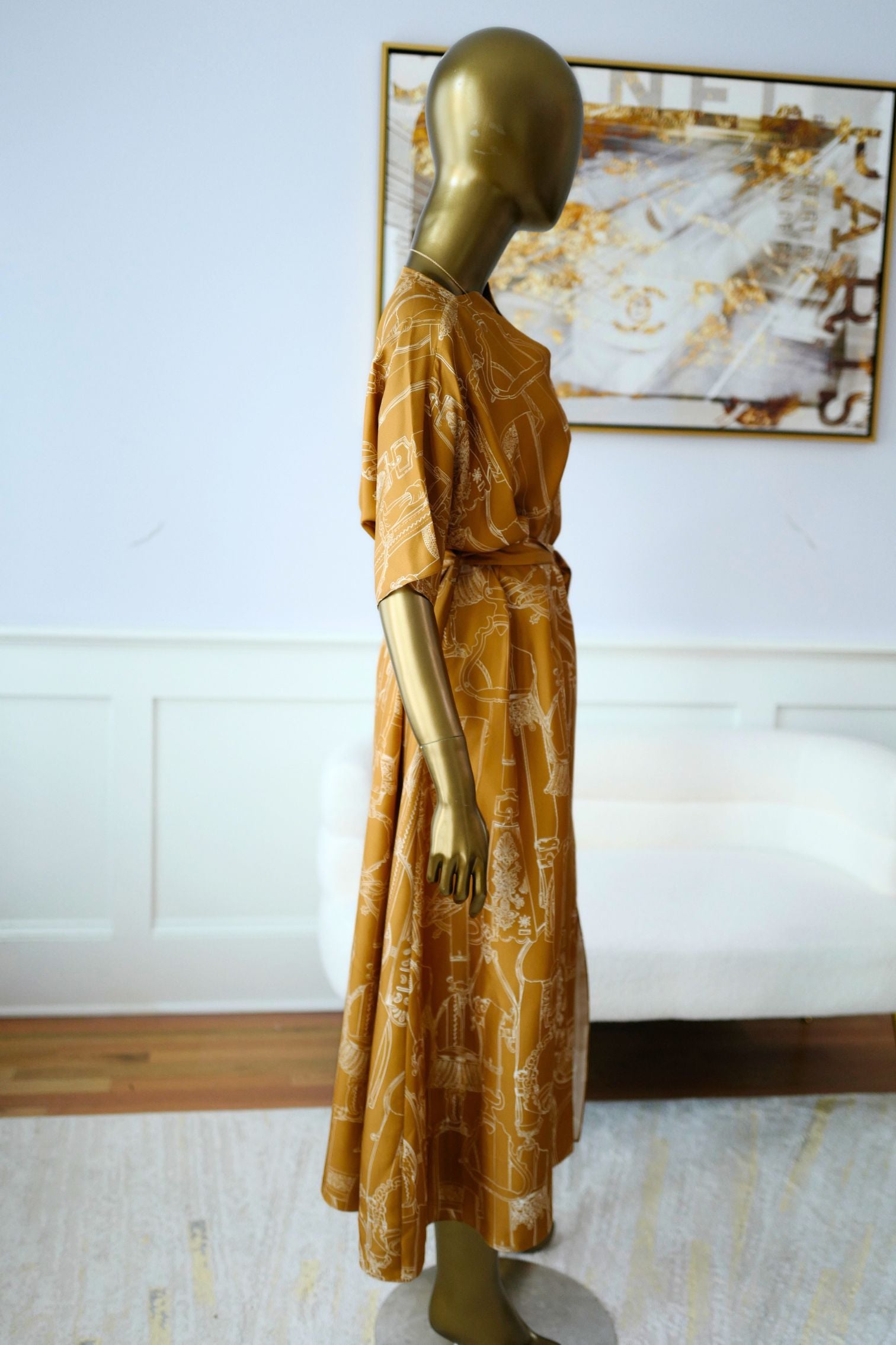 NEW Hermes Etriers Remix Classic Caftan Marron Ocre size 38