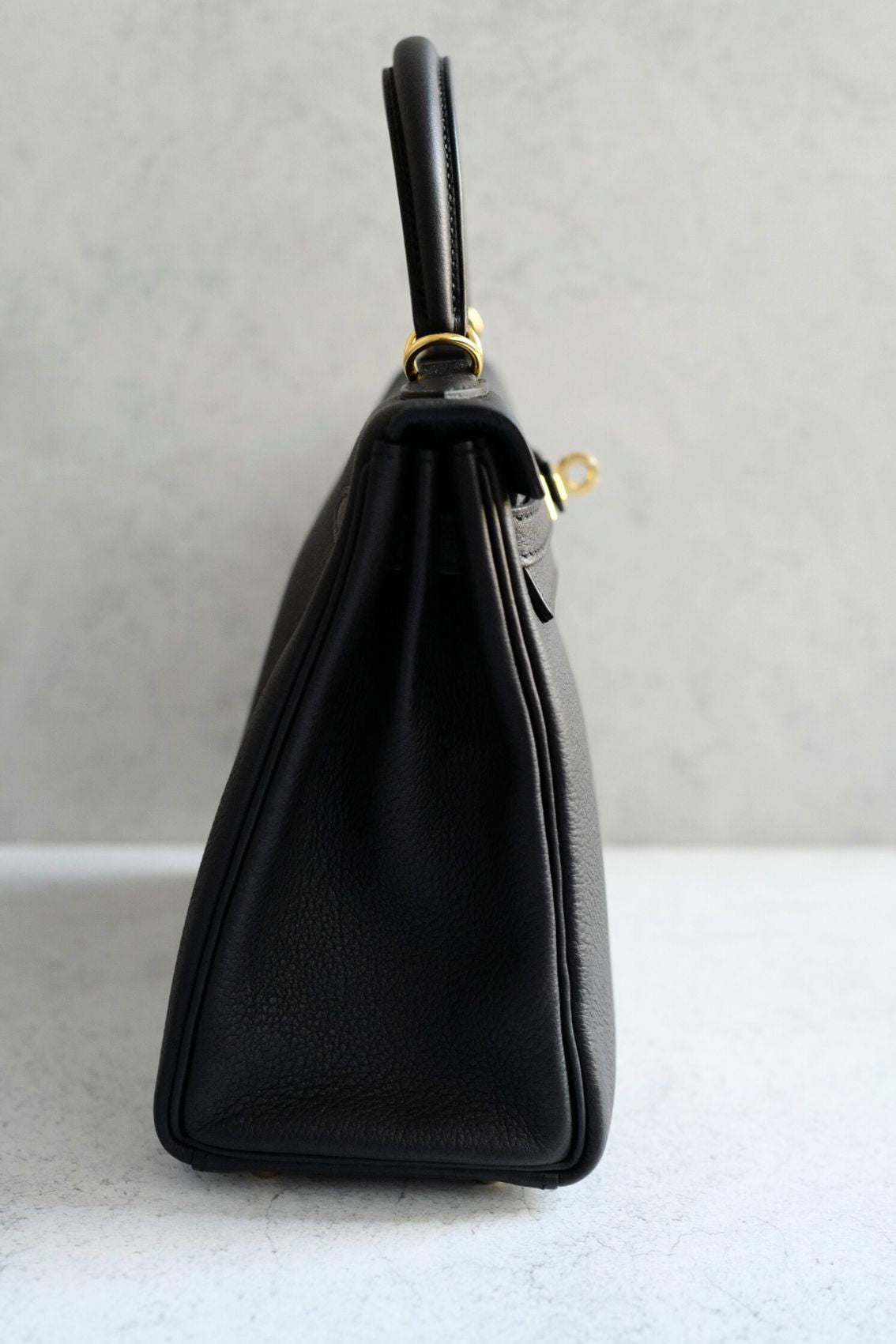 NEW Hermès Kelly 25 Black Togo Leather Gold Hardware K Stamp