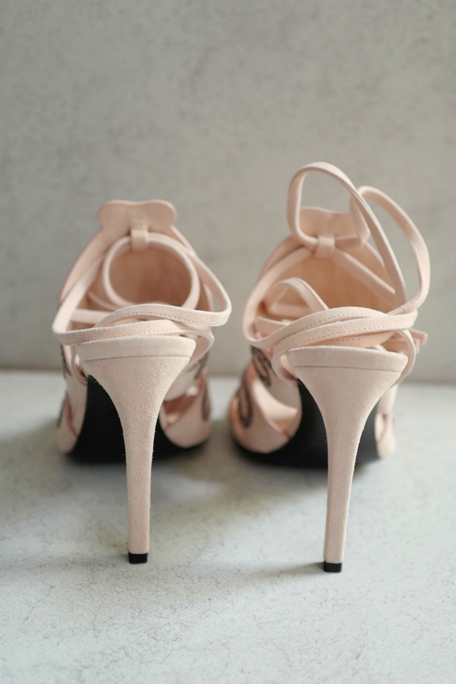 BNIB Hermes Mythic 105 Sandal Rose Palomino Suede High Heels Size 38