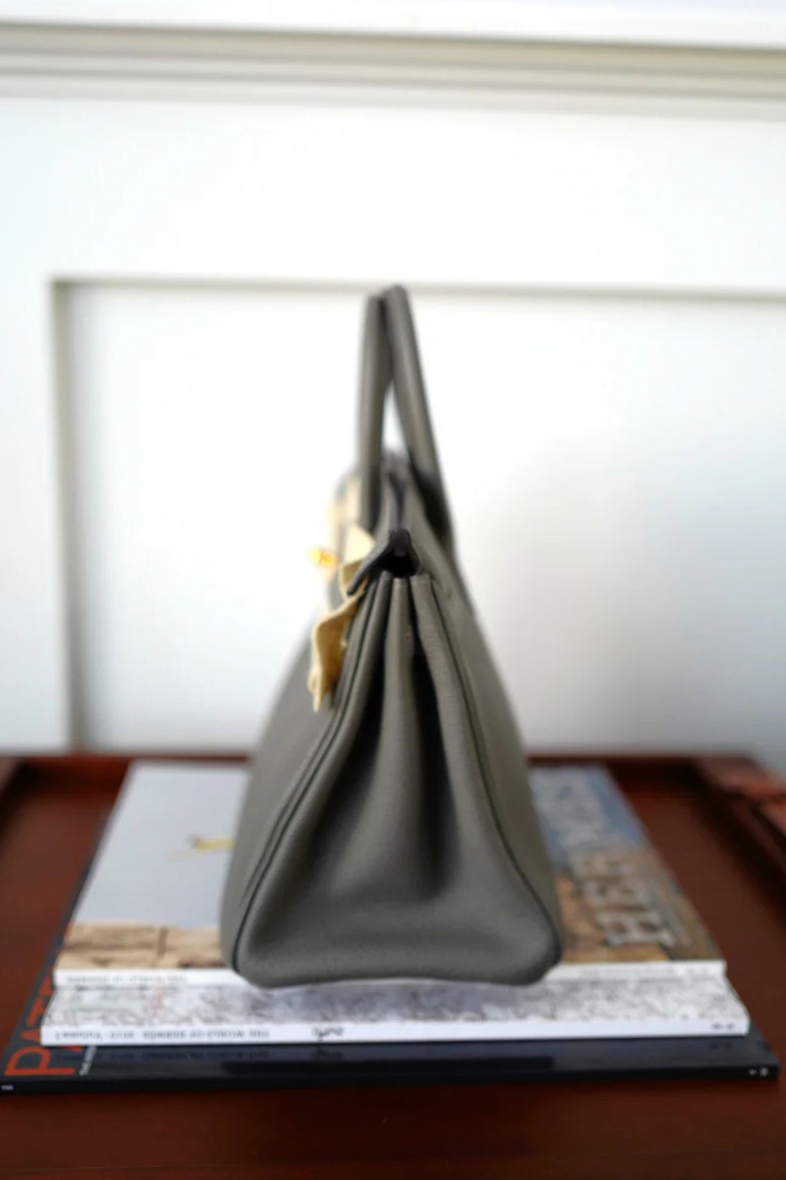 Hermès Birkin 25 Gris Meyer Togo Leather Gold Hardware D Stamp