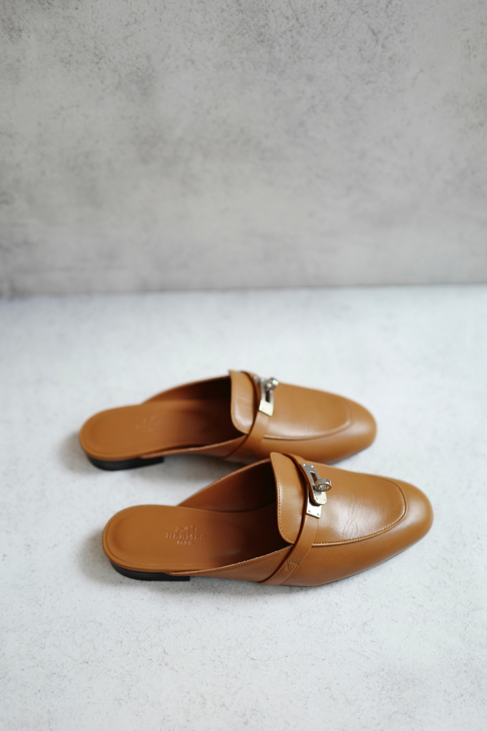 BNIB Hermes Mule Femme OZ Chevre Natural size 38