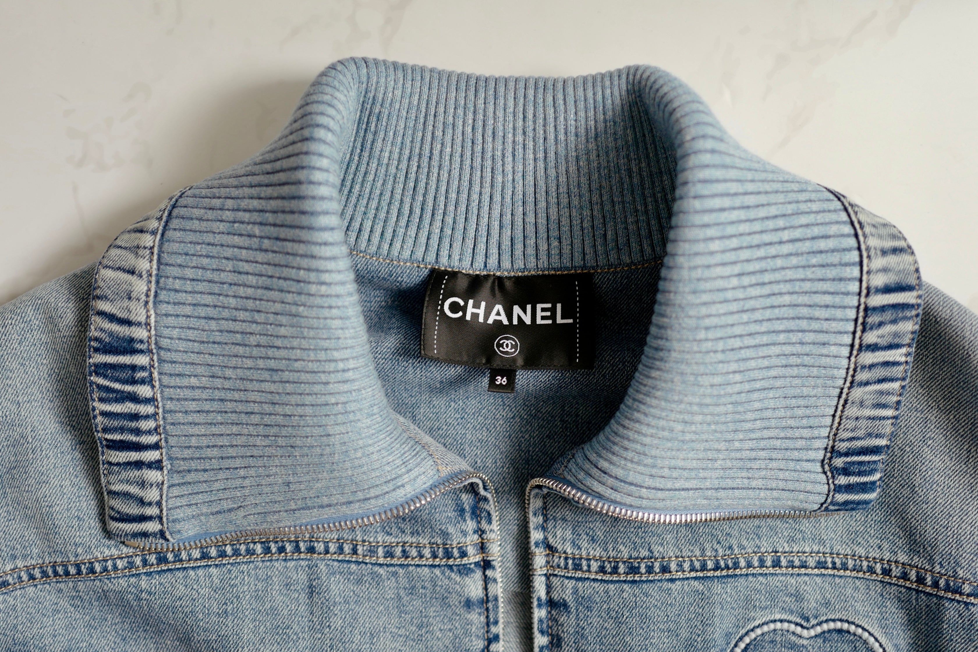 Chanel Coco Beach 2025 Collection Embroidered Denim Jacket
