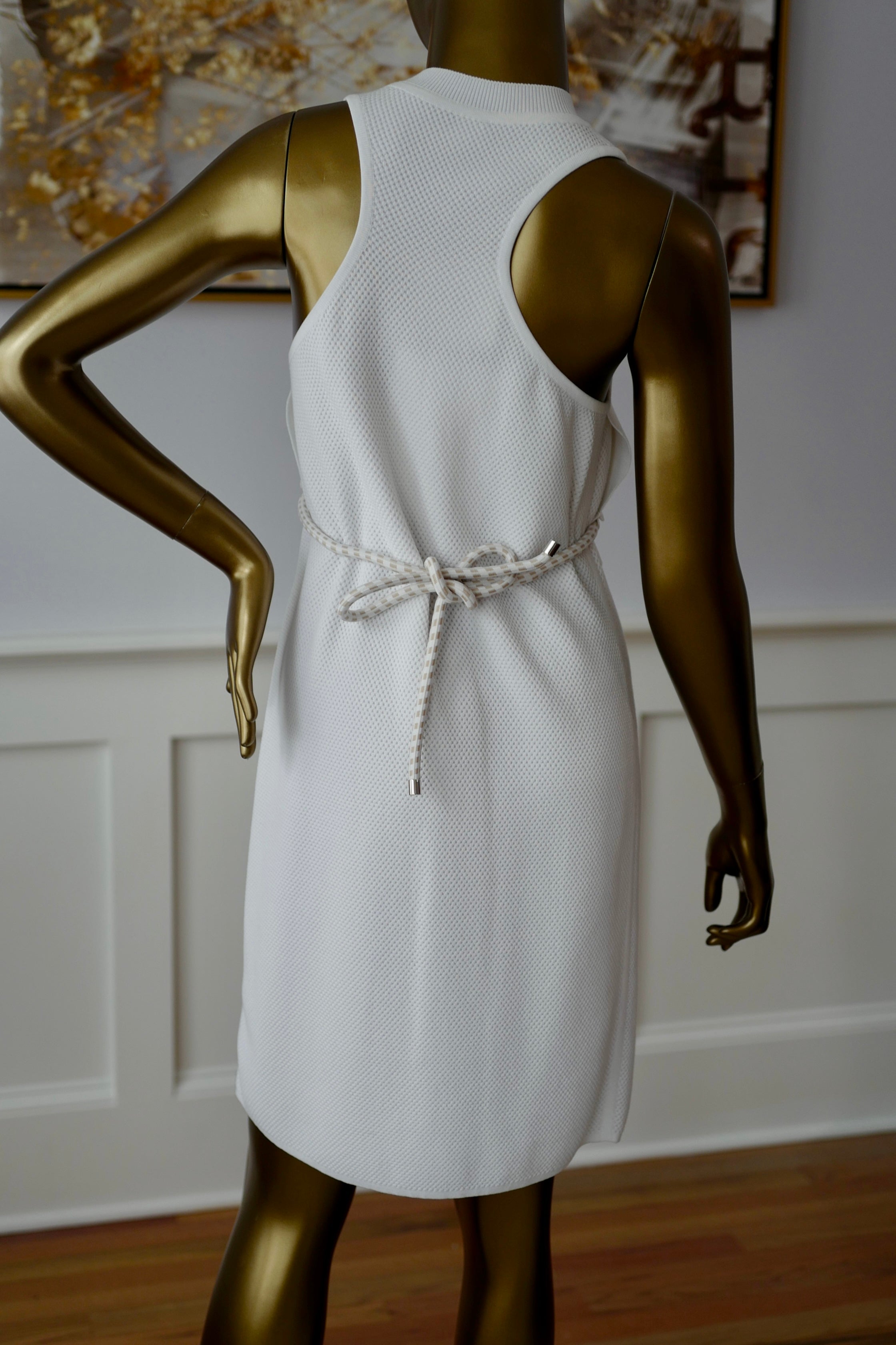 Hermes Maille Technique 91 Blanc Casse Dress size 38