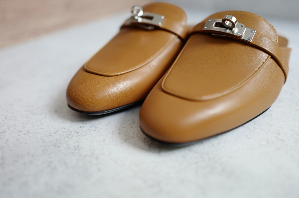 BNIB Hermes Mule Femme OZ Chevre Natural size 38
