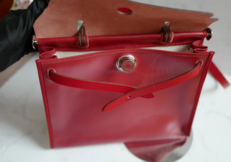 BNIB Hermes Herbag Zip 31 Berline Rouge Piment Waterproof