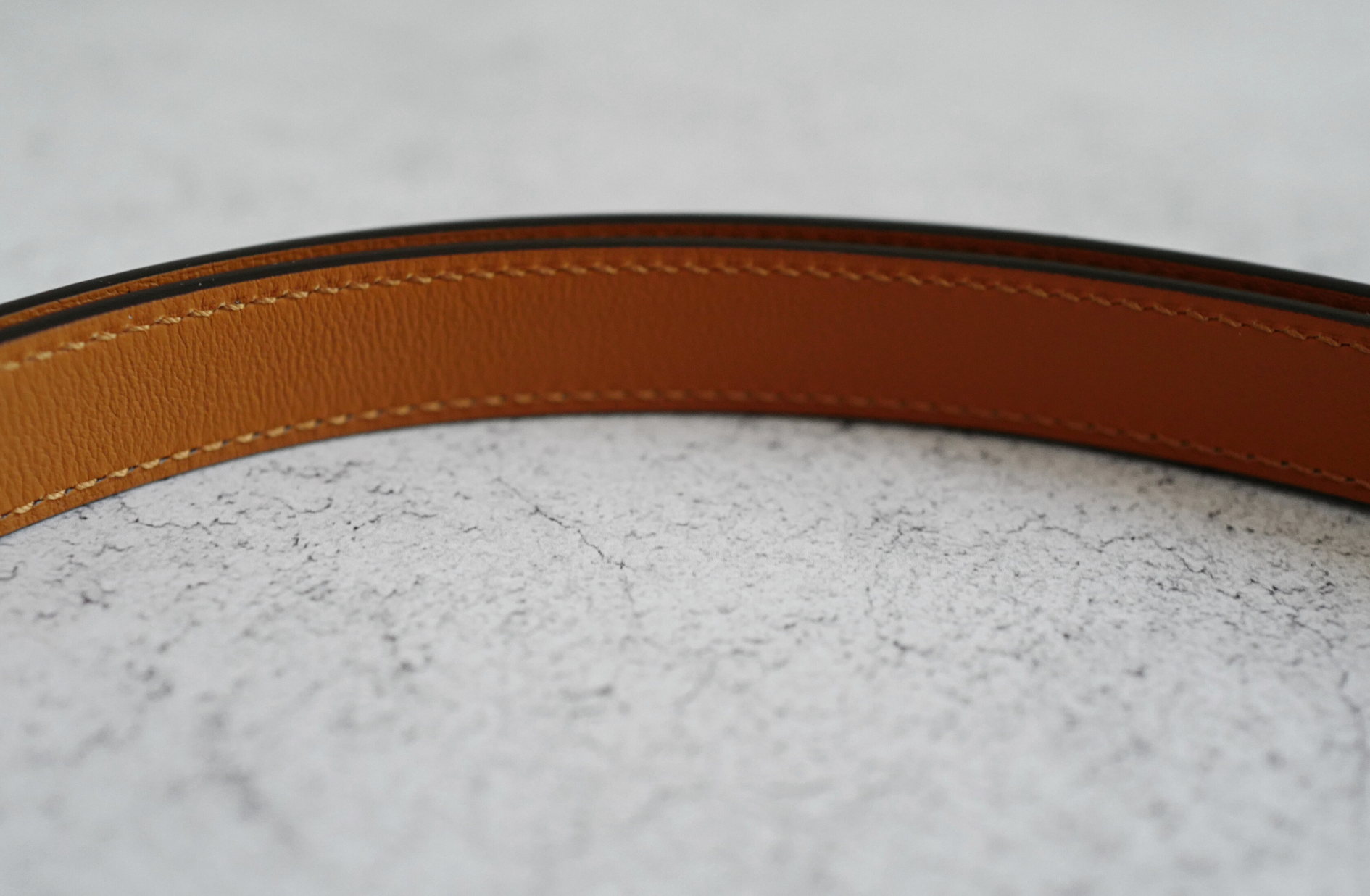 BNIB Hermès Kelly 18 Belt Hunter Leather in Bleu Indigo Palladium HW