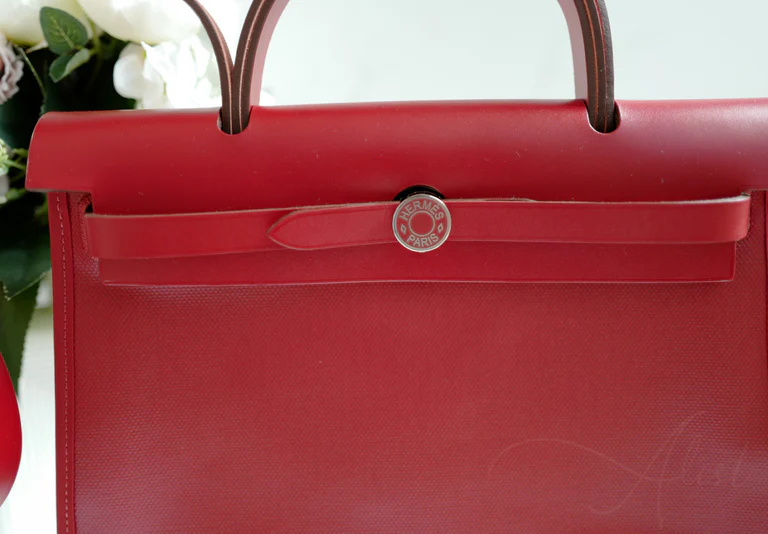 BNIB Hermes Herbag Zip 31 Berline Rouge Piment Waterproof