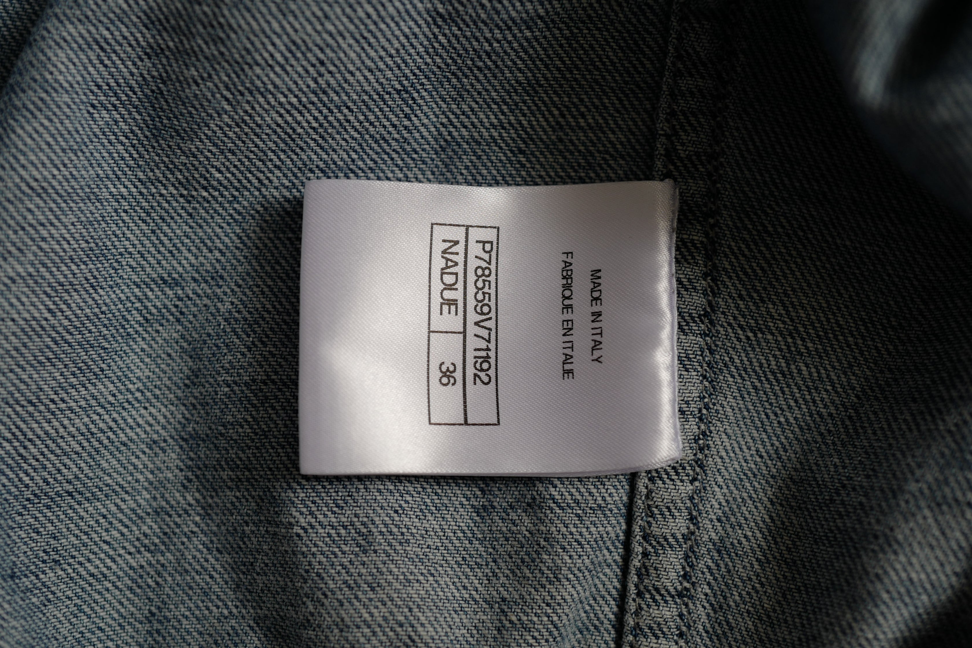 Chanel Coco Beach 2025 Collection Embroidered Denim Jacket Blue size 36