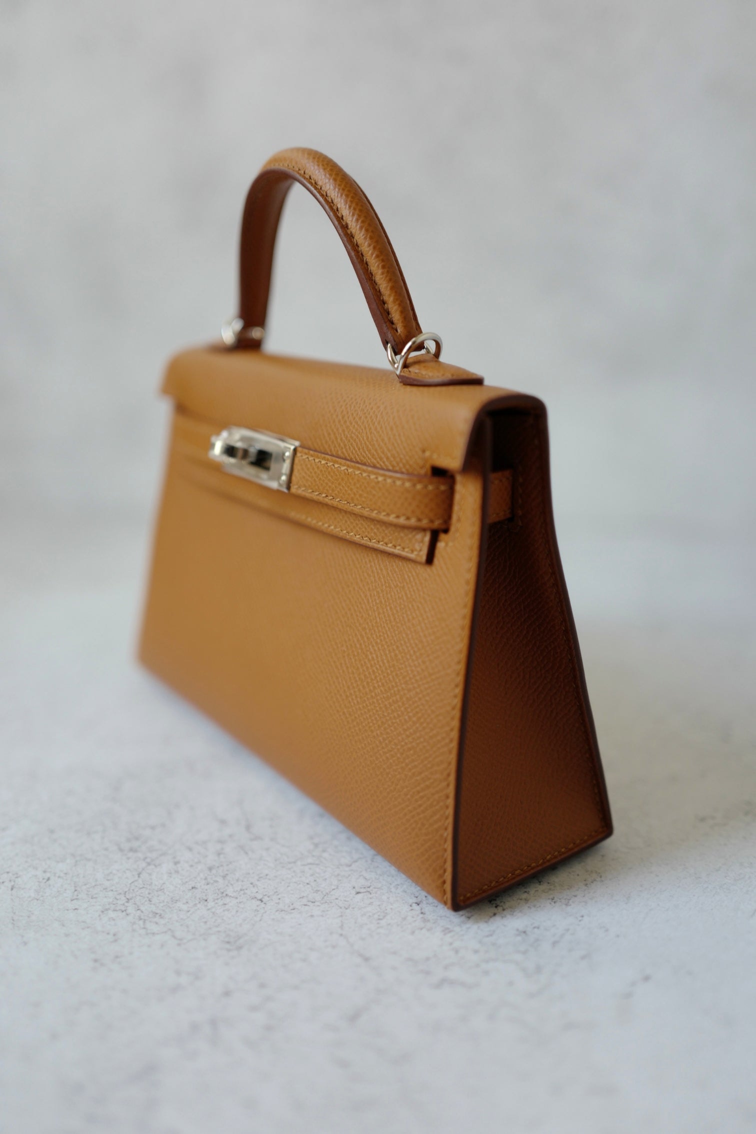 BNIB Hermès Mini Kelly 20 HSS Gold Epsom Leather Palladium Hardware