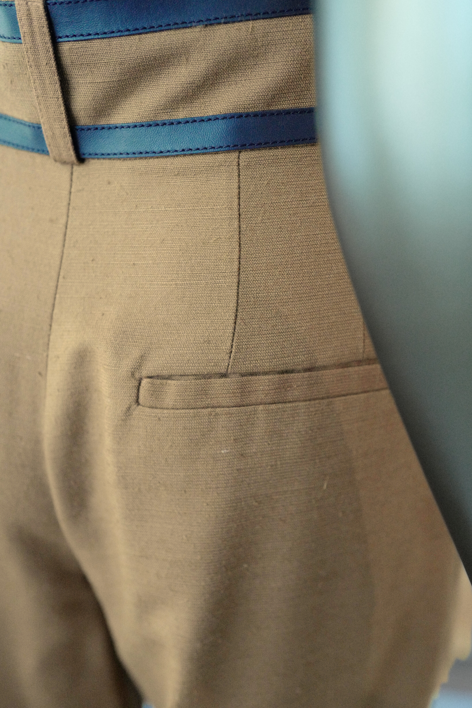 NEW Hermès Women’s Trousers in Marron Muscade Cotton Size 36