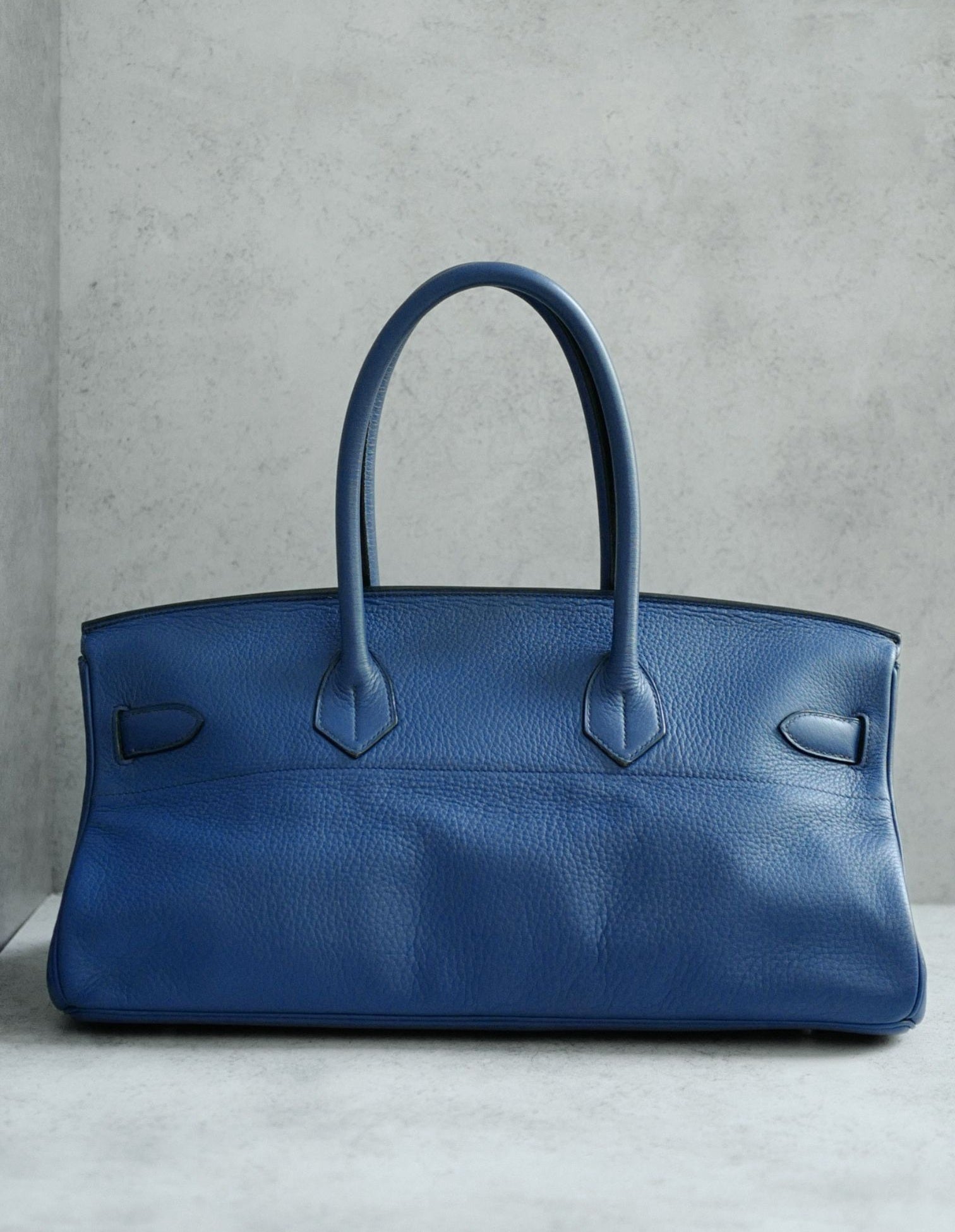Hermes Birkin Shoulder 42 Blue Sapphire Clemence Leather PHW - Preowned