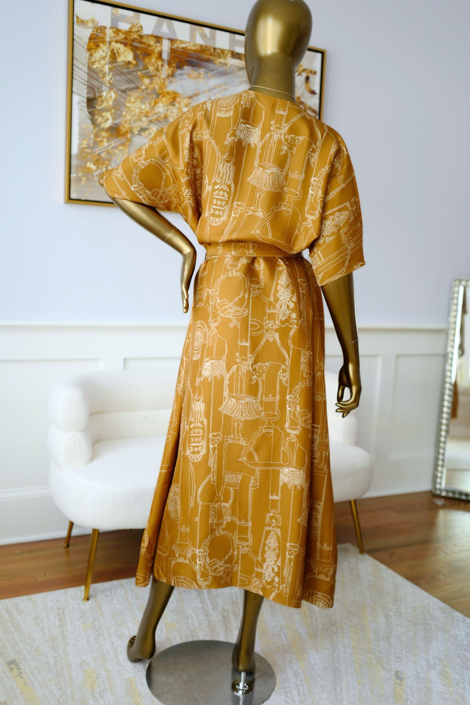 NEW Hermes Etriers Remix Classic Caftan Marron Ocre size 38