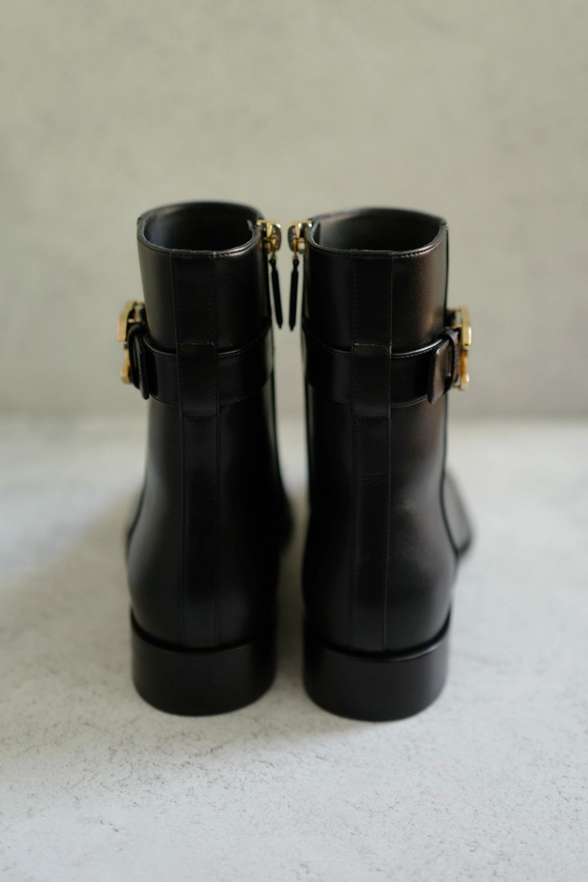 BNIB Chanel 26K Short Boots Black Calfskin Leather Size 38