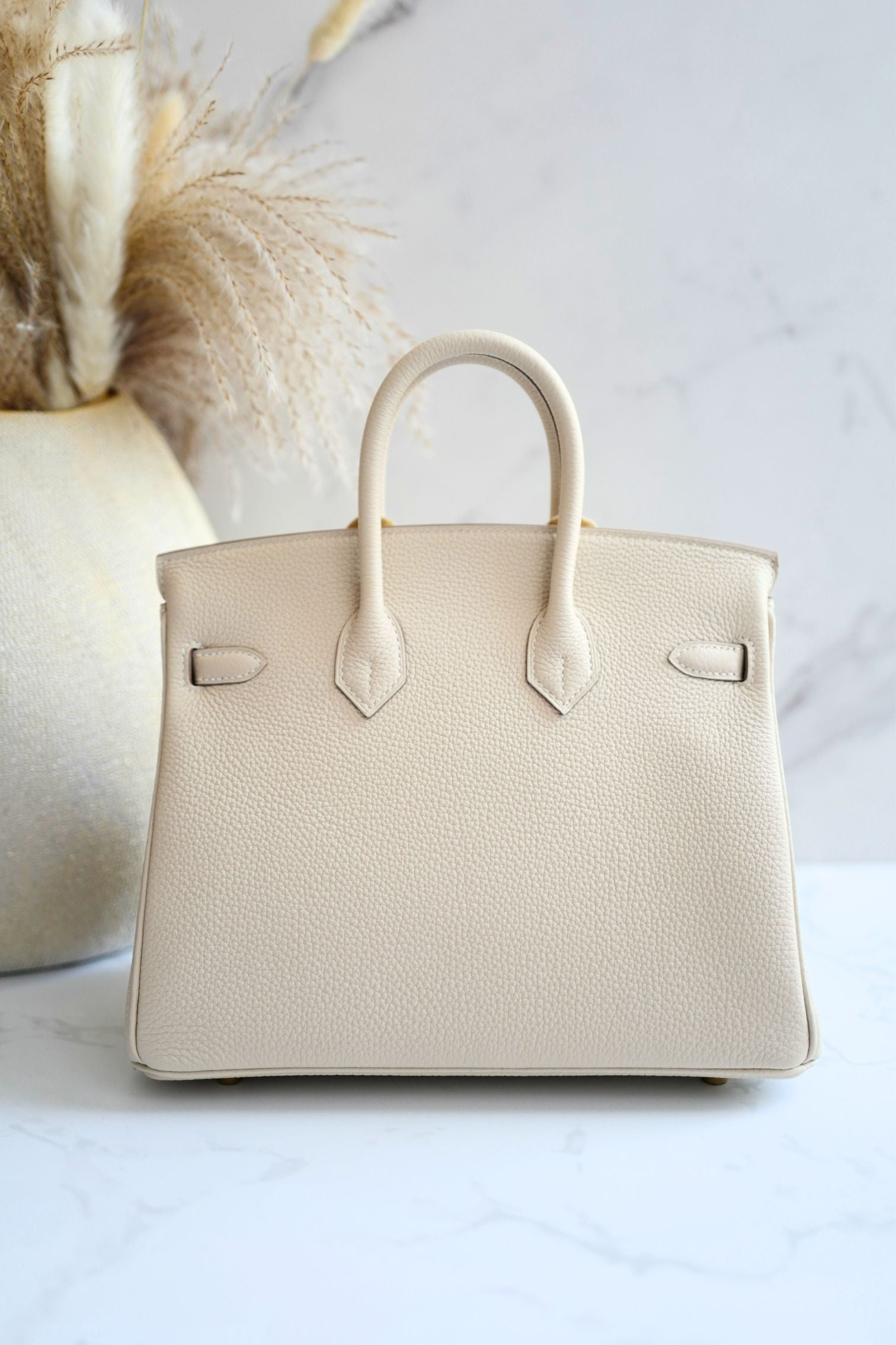 BNIB Hermes Birkin 25 Craie Togo Leather Gold Hardware G Stamp 2026