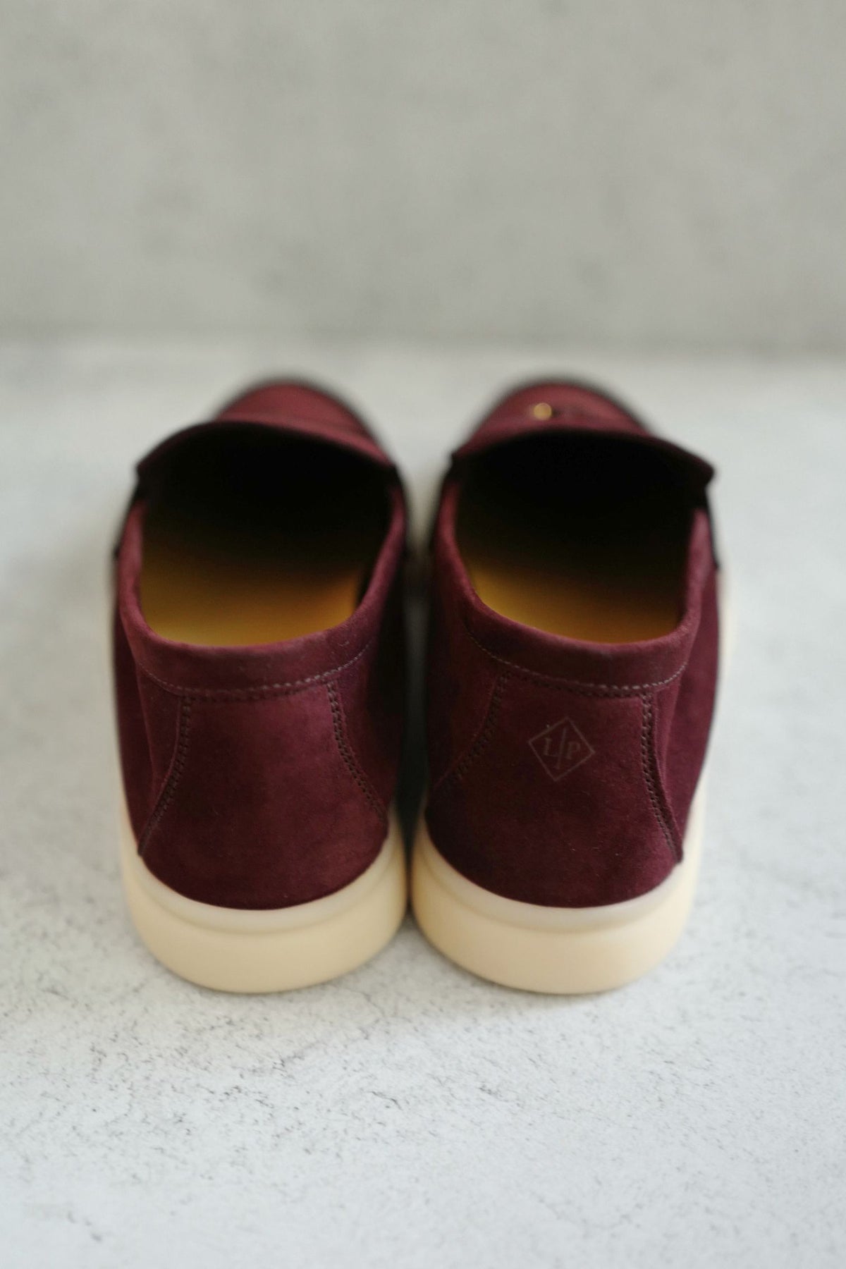BNIB Loro Piana Summer Charms Walk Loafer Burgundy Suede Calfskin Size 37.5