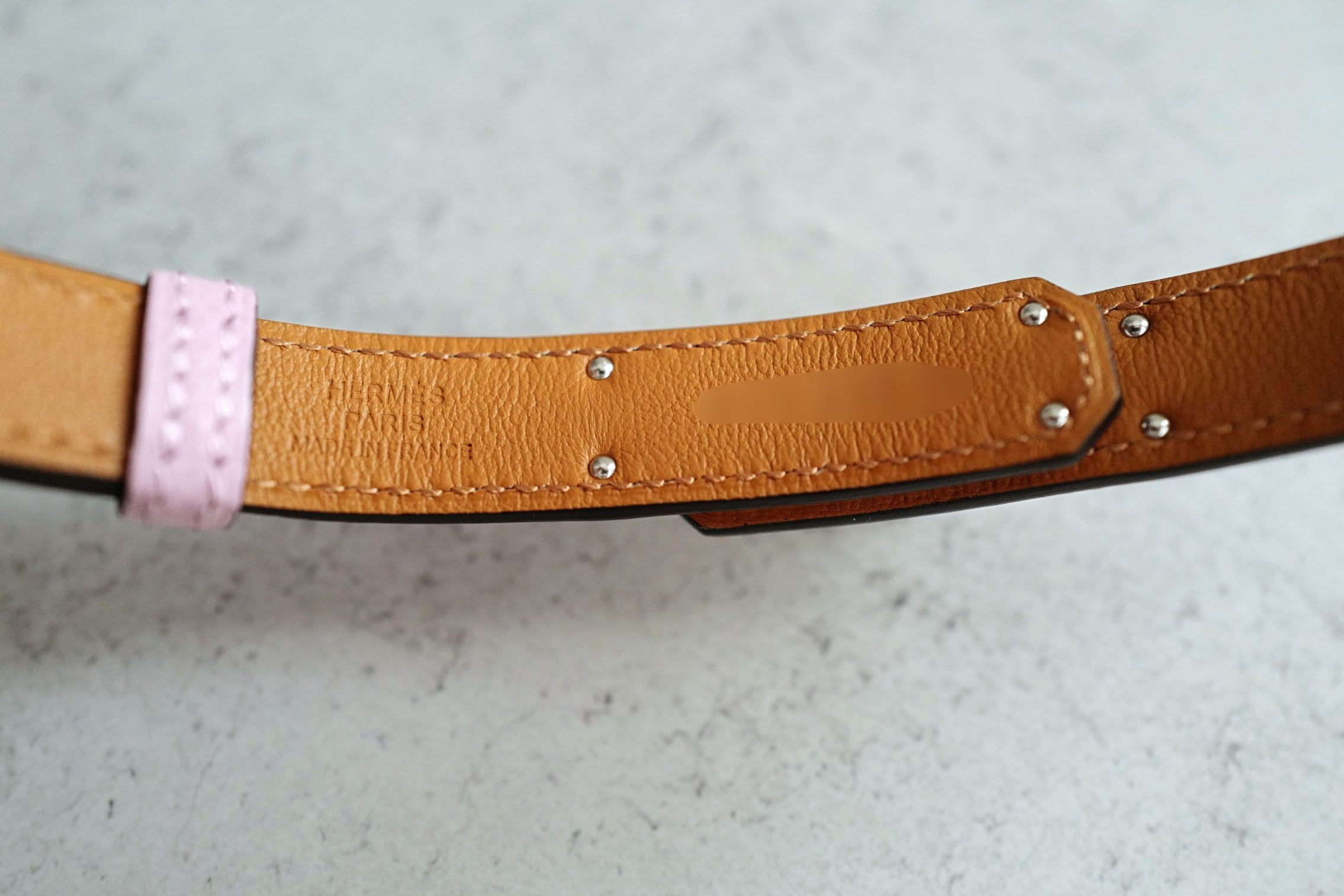 BNIB Hermès Kelly 18 Belt Epsom in Mauve Sylvestre Palladium Hardware 2026