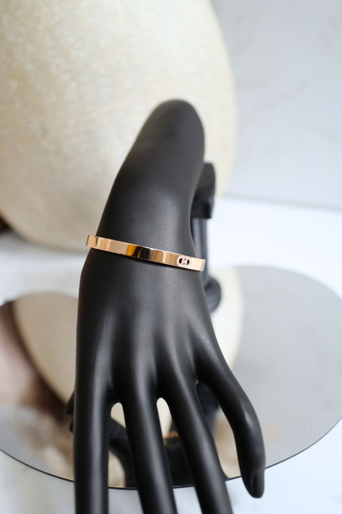 Hermès H d’Ancre Small Bracelet Rose Gold 18K SH