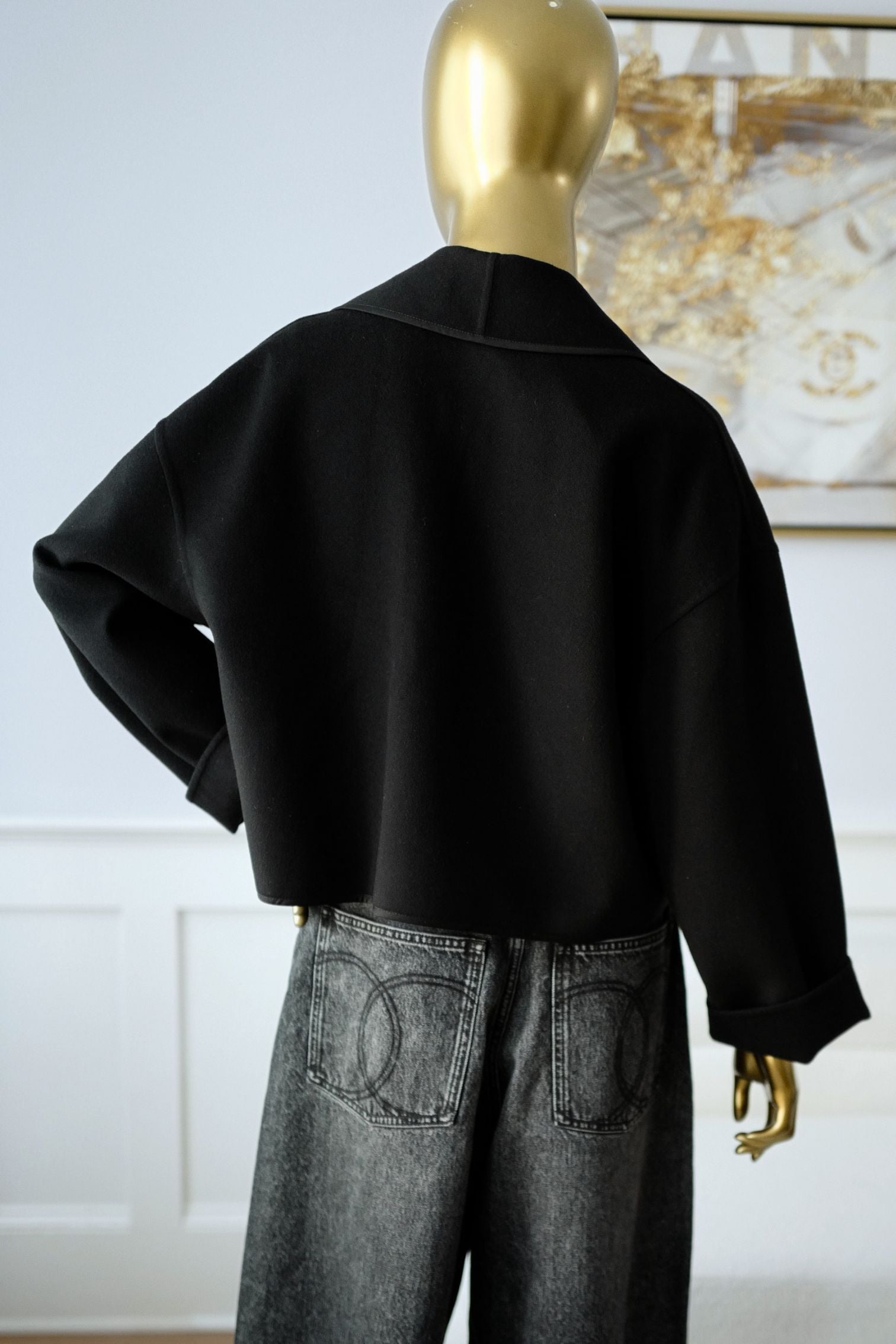 NEW Hermes Cashmere Jacket in Noir Size 36