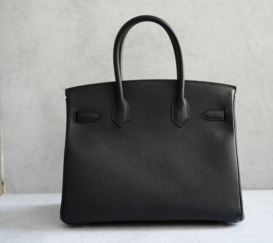 Hermès Birkin 30 Black Epsom Leather Gold Hardware D Stamp 2019