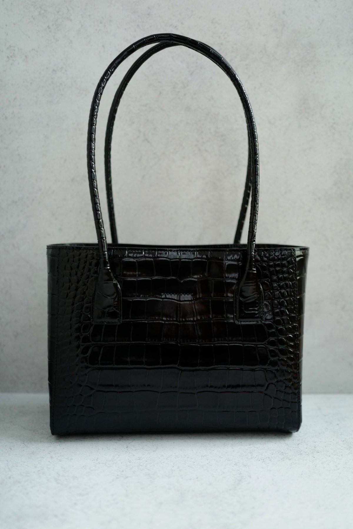 Chanel 26k Matthieu Blazy's Small Tote Black Crocodile Embossed Calfskin GHW