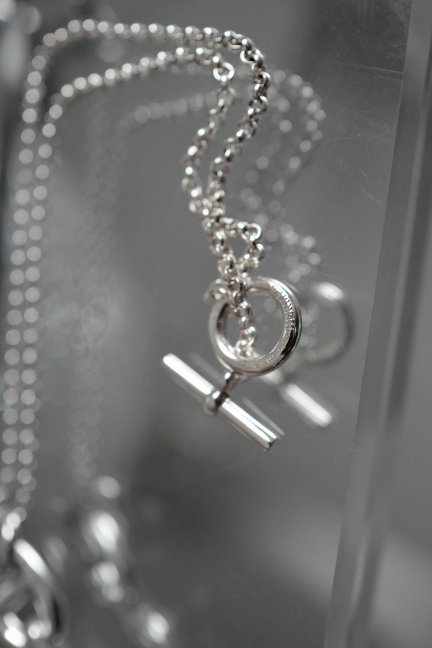 Hermes Chaine d'ancre  Necklace Silver Enchainee pendant