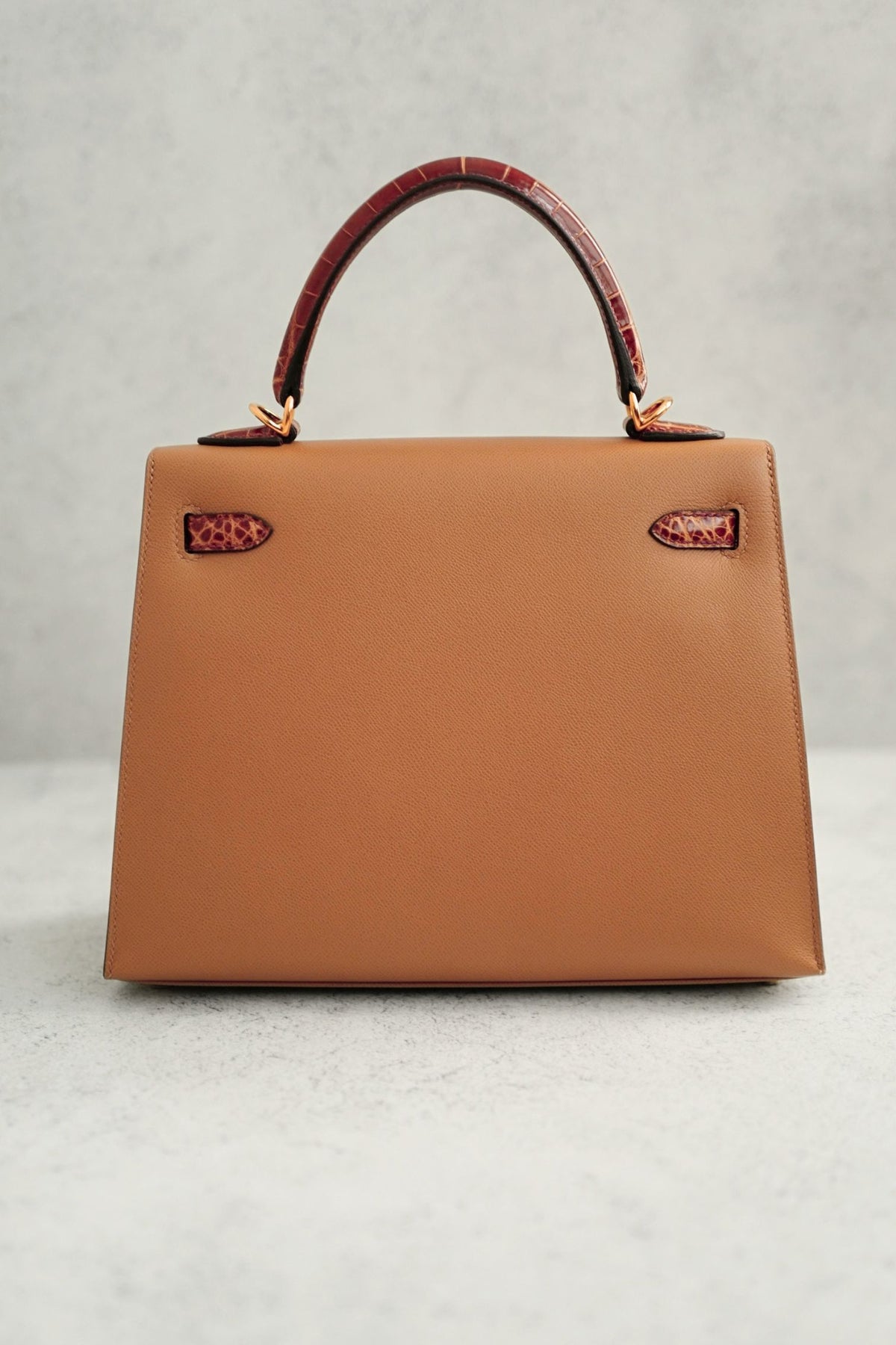 Hermes Kelly 25 Touch Chai/Miel Veau Madame Sellier Gold Hardware